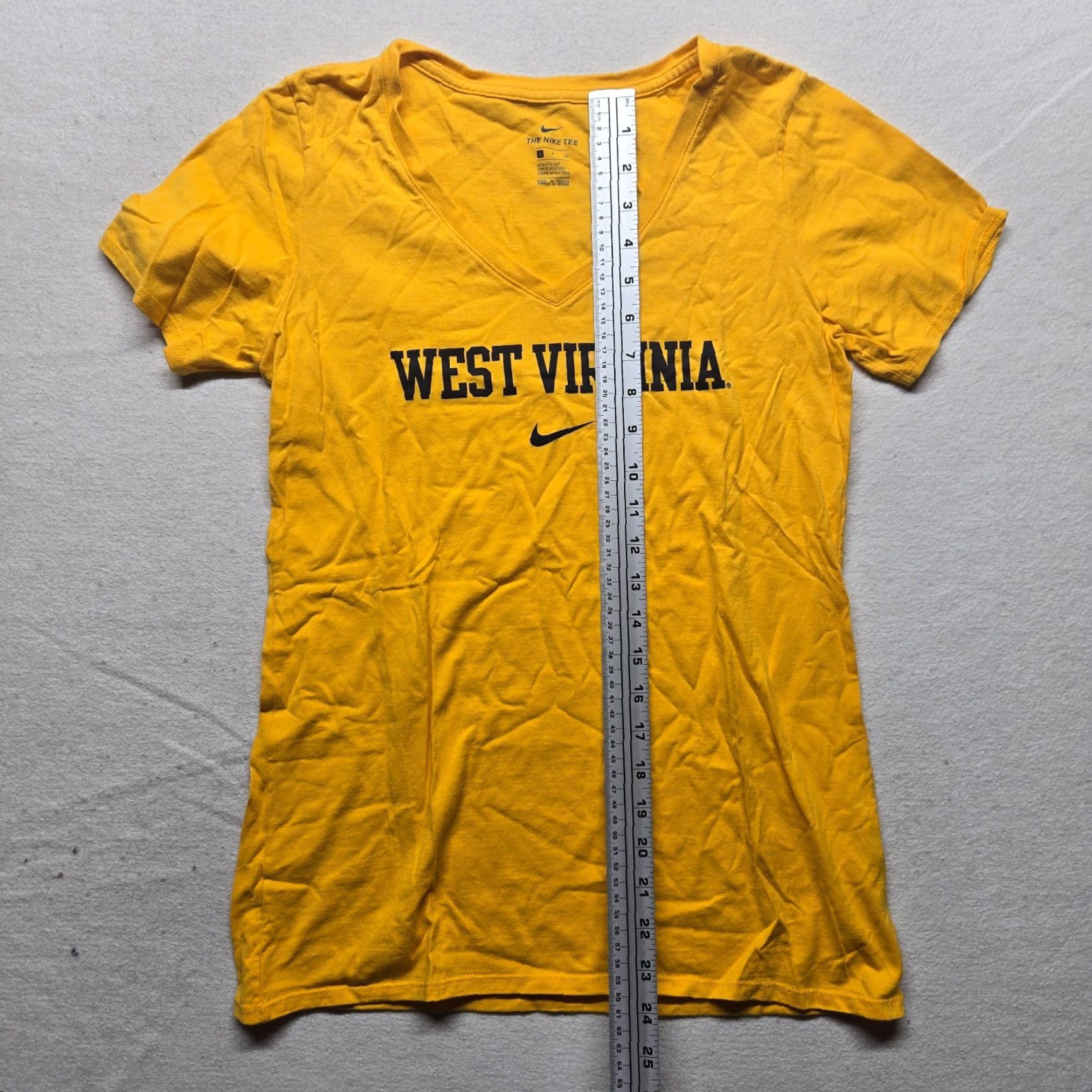 Nike Nike West Virginia University Yellow Short Sleeve T-Shirt Women Small College NCAA Size S / US 4 / IT 40 - 5 Thumbnail