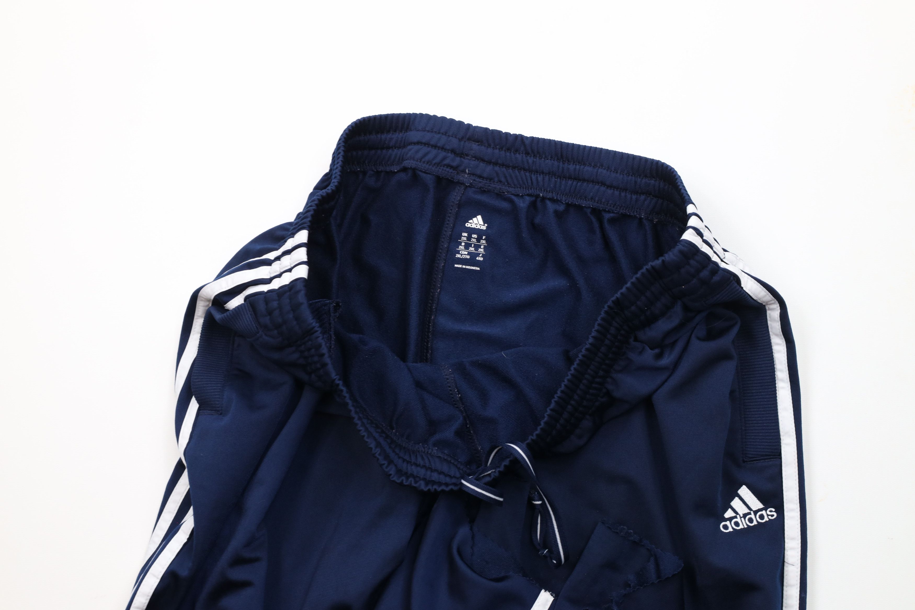 Adidas × Vintage Vintage Adidas Striped Wide Leg Sweatpants Pants Blue Size US 40 / EU 56 - 8 Thumbnail