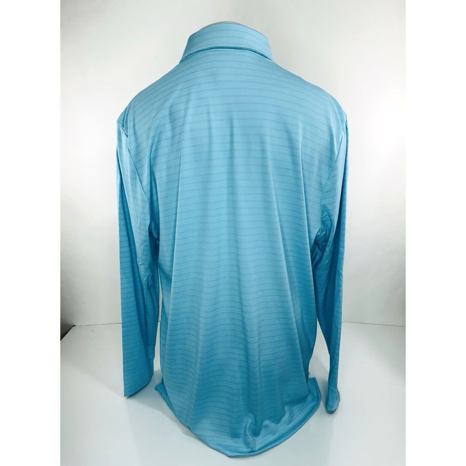Vintage Criquet Shirt Mens 2XL GREENISH Blue NEW TAG Hidden Stripe Embroidered Logo Lightweight Polo Size US XXL / EU 58 / 5 - 3 Thumbnail