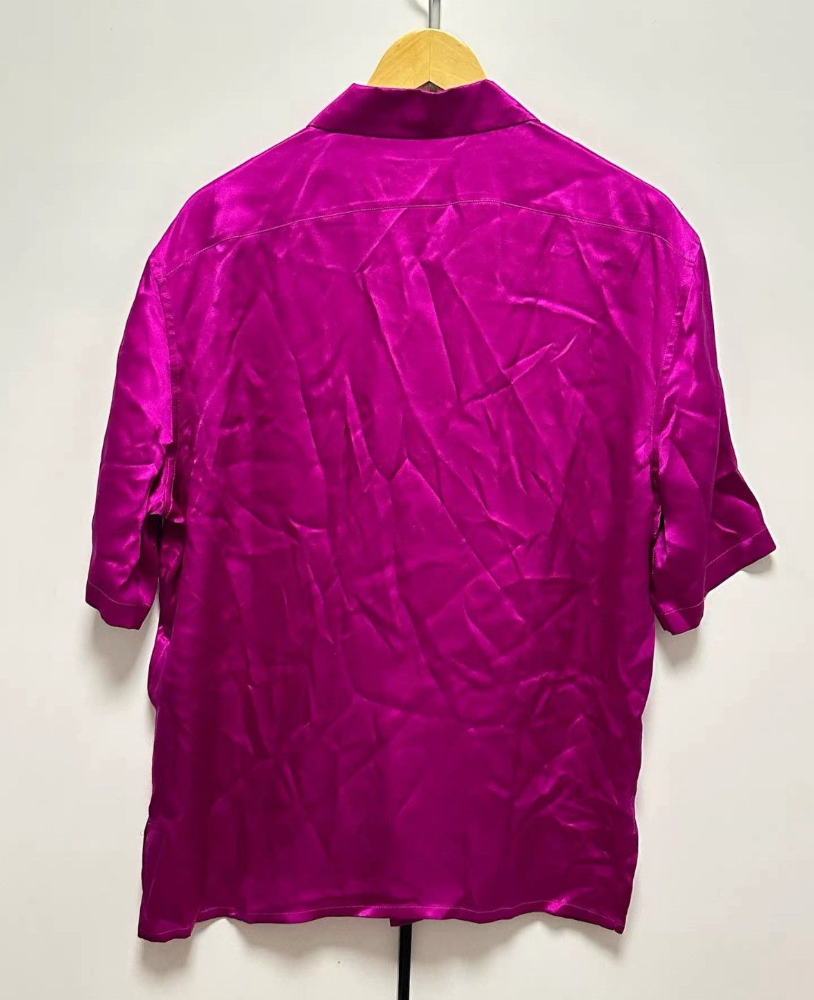 Saint Laurent Paris Saint laurent 22ss silk satin half sleeve shirt Size US M / EU 48-50 / 2 - 2 Thumbnail