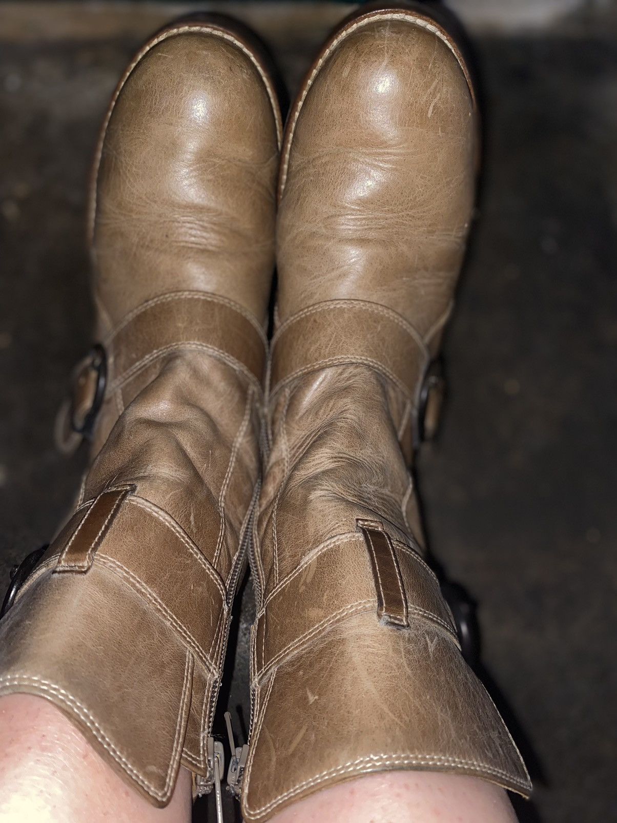Japanese Brand Japanese y2k rare Leather Strapped Belted Boots Shoes Size US 7 / IT 37 - 8 Thumbnail