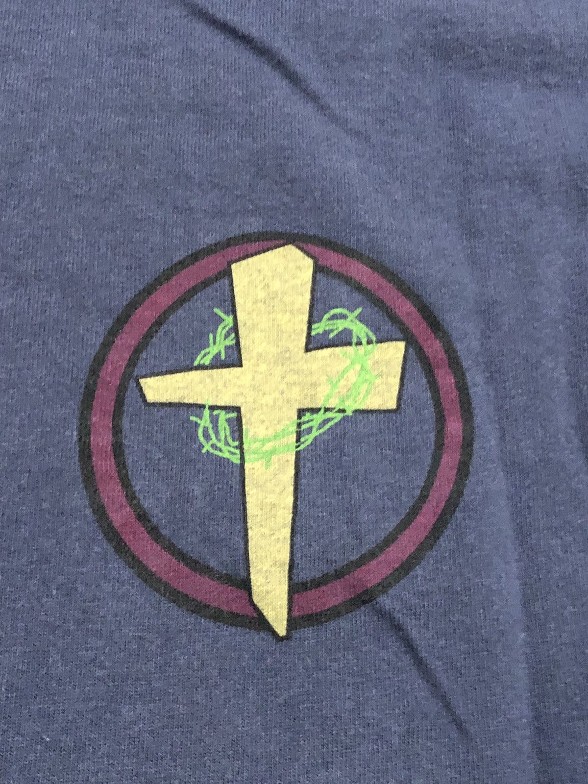Fruit Of The Loom × Vintage 90s Wearthis Christian Jesus Tee Size US L / EU 52-54 / 3 - 8 Thumbnail