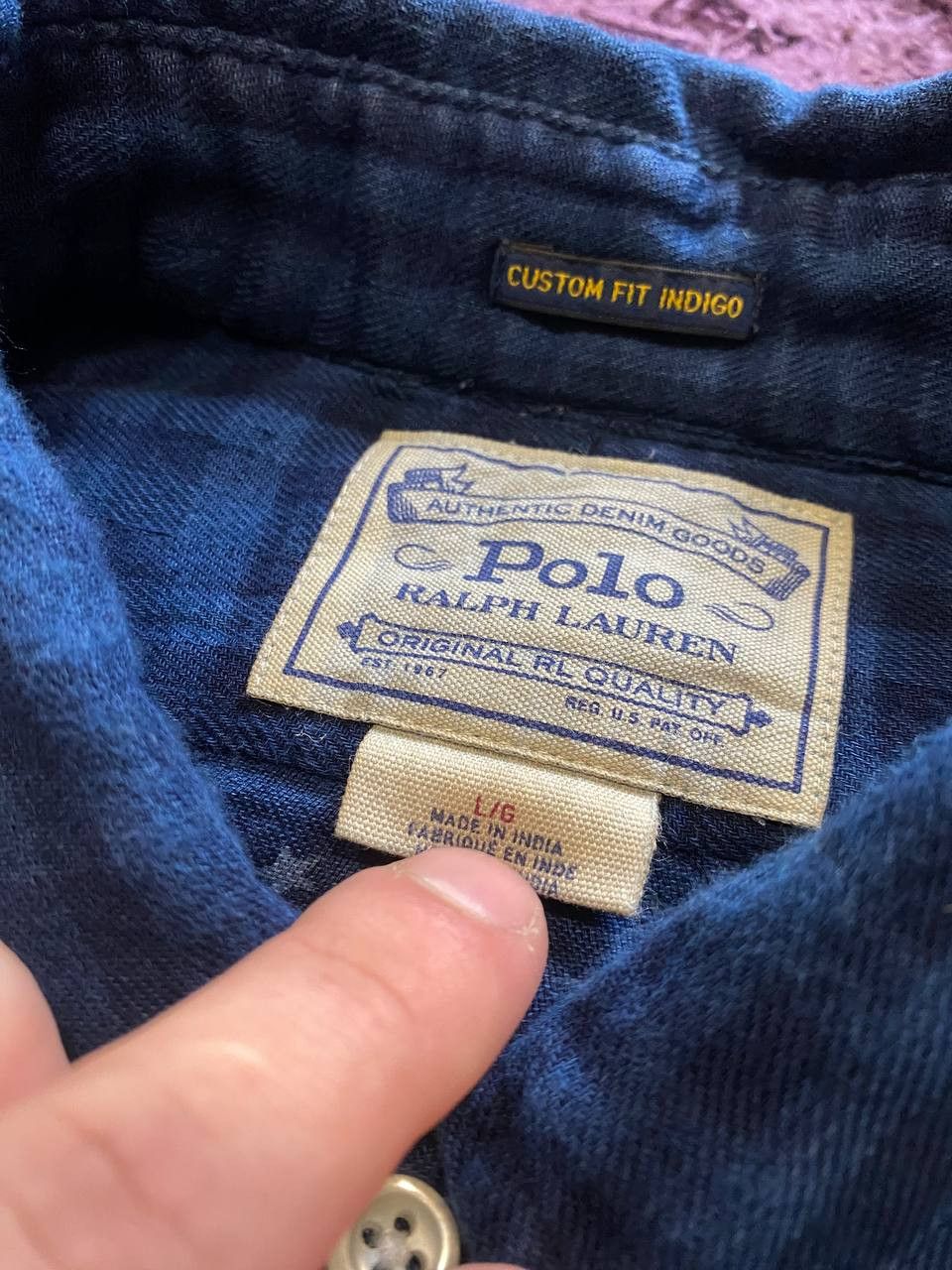 Polo Ralph Lauren Polo Ralph Lauren Custom Fit Button Up Shirt Size L Size US L / EU 52-54 / 3 - 2 Thumbnail