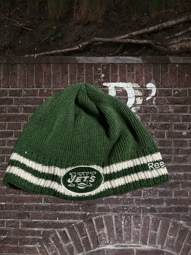 NFL × Reebok Green New York Jets Cold Weather NFL Beanie Hat By Reebok Size ONE SIZE - 1 Thumbnail