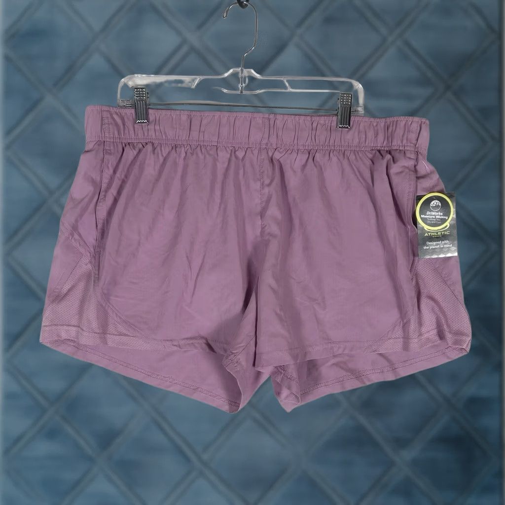 Athletic Works Athletic Works Womens XXL Pink Running Shorts Gym Yoga Casual NWT Drawstring Pockets 4 in Inseam, Plus Size Size 40" / US 18 - 1 Thumbnail