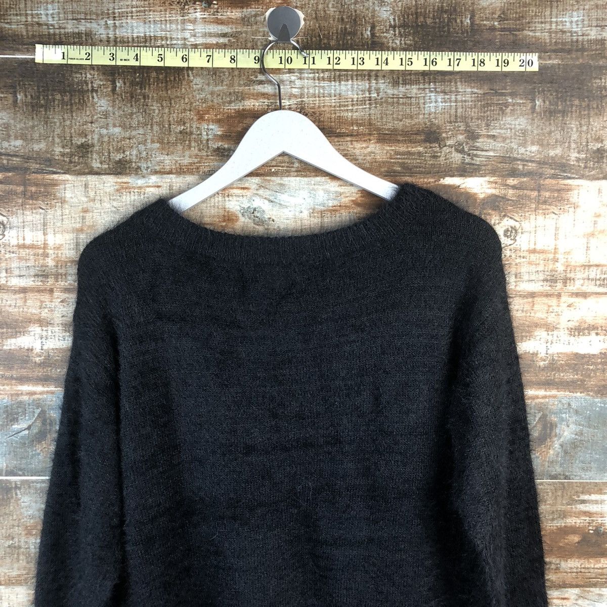 Homespun Knitwear DL Marble Waltz Black fur shaggy mohair Knitwear #C023 Size US M / EU 48-50 / 2 - 12 Thumbnail
