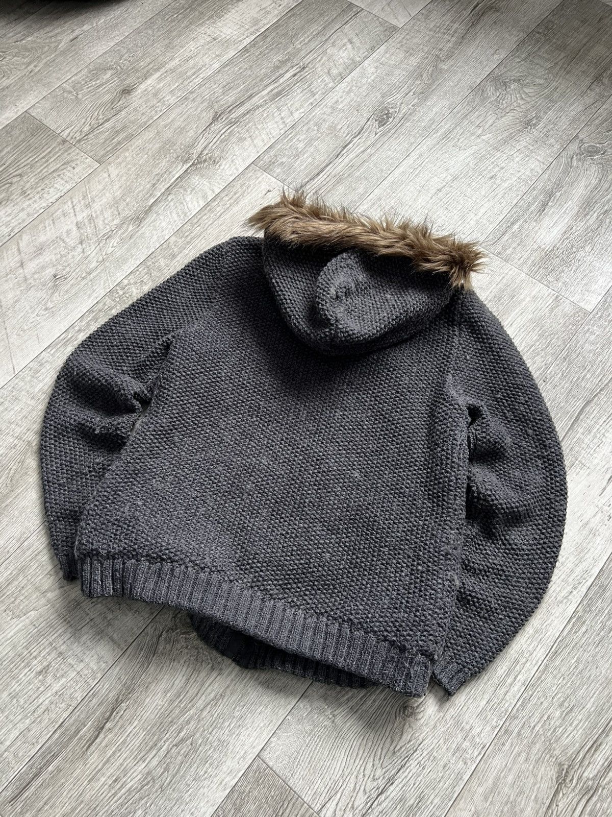Hysteric Glamour Crazy Vintage Hysteric Glamour Faux Fur Knit Zip Hoodie 00s Size US M / EU 48-50 / 2 - 9 Thumbnail