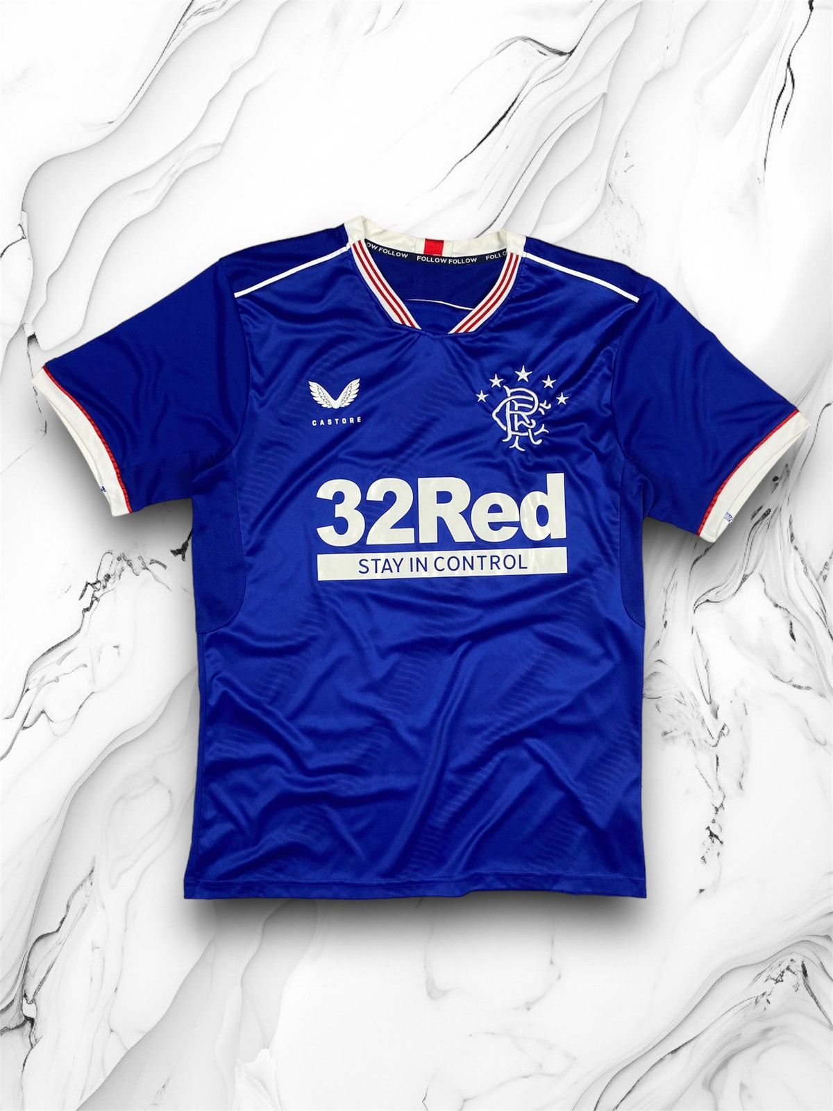 Other 2020 2021 Rangers Glasgow Castore Home Soccer Jersey Shirt Size US L / EU 52-54 / 3 - 1 Thumbnail