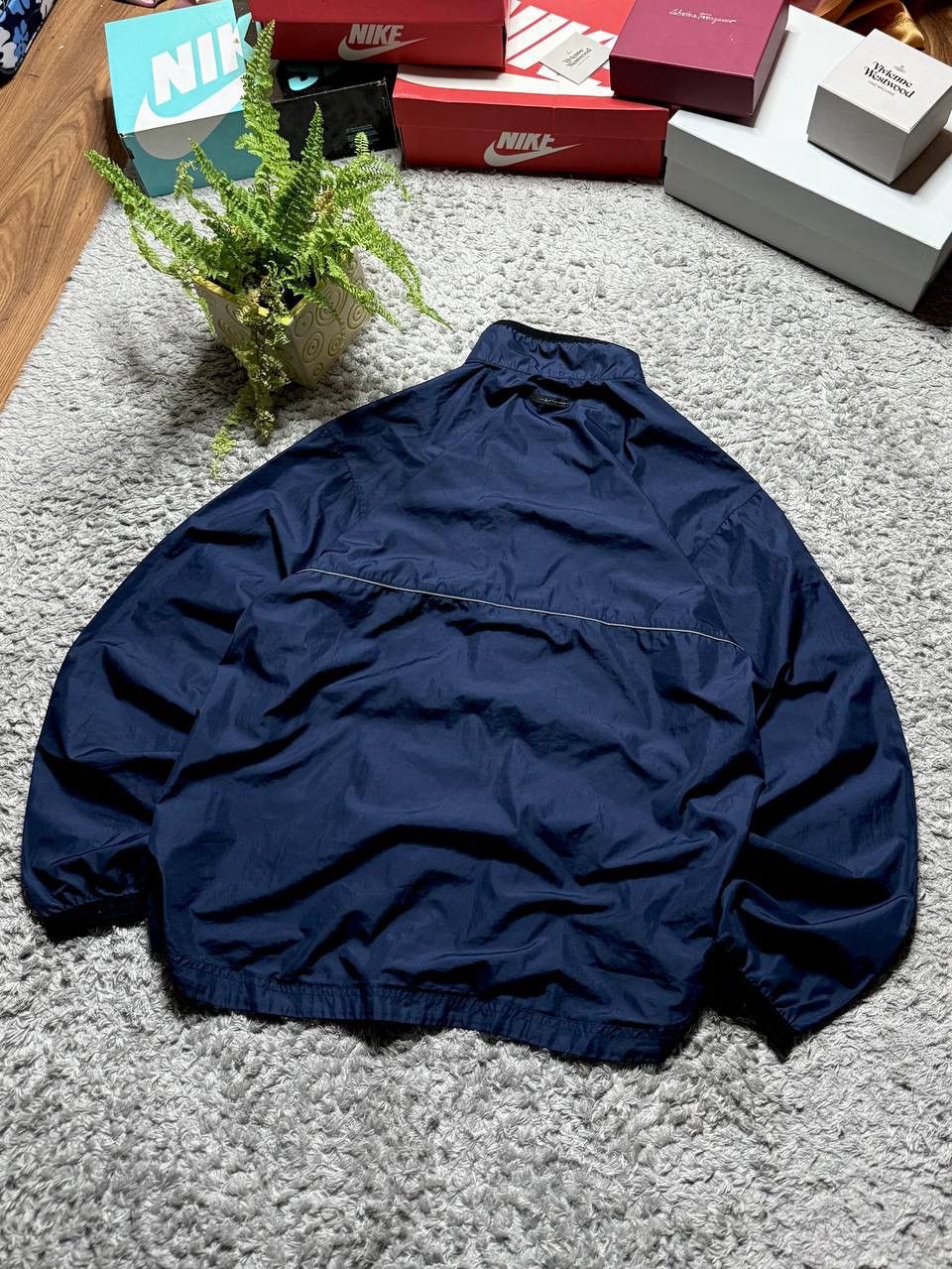 Nike 90s Nike TN Vintage Nylon Oversized Drill Drip Jacket Rare Size US L / EU 52-54 / 3 - 9 Thumbnail