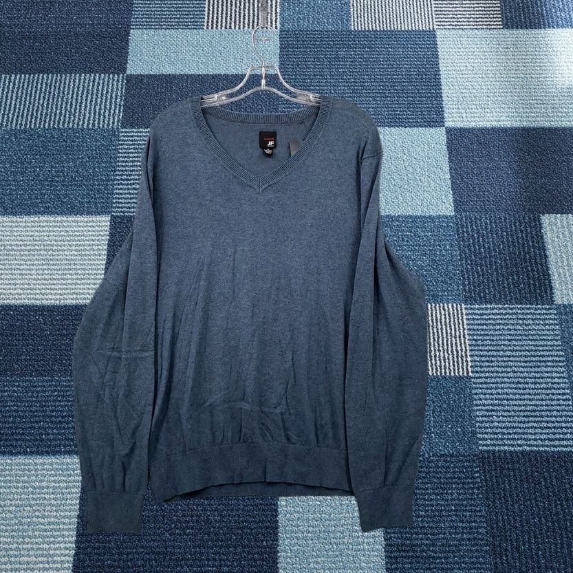 Vintage J. Ferrar Sweater Mens L Large Blue Pullover Modern Fit Soft Touch Cotton NEW Size US L / EU 52-54 / 3 - 1 Thumbnail