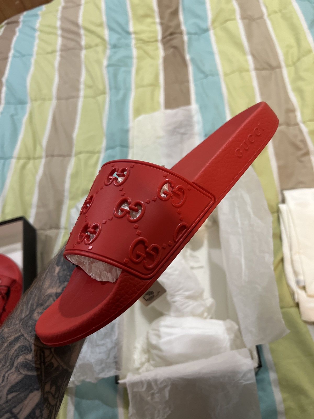Gucci Gucci slides Size US 11 / EU 44 - 5 Thumbnail