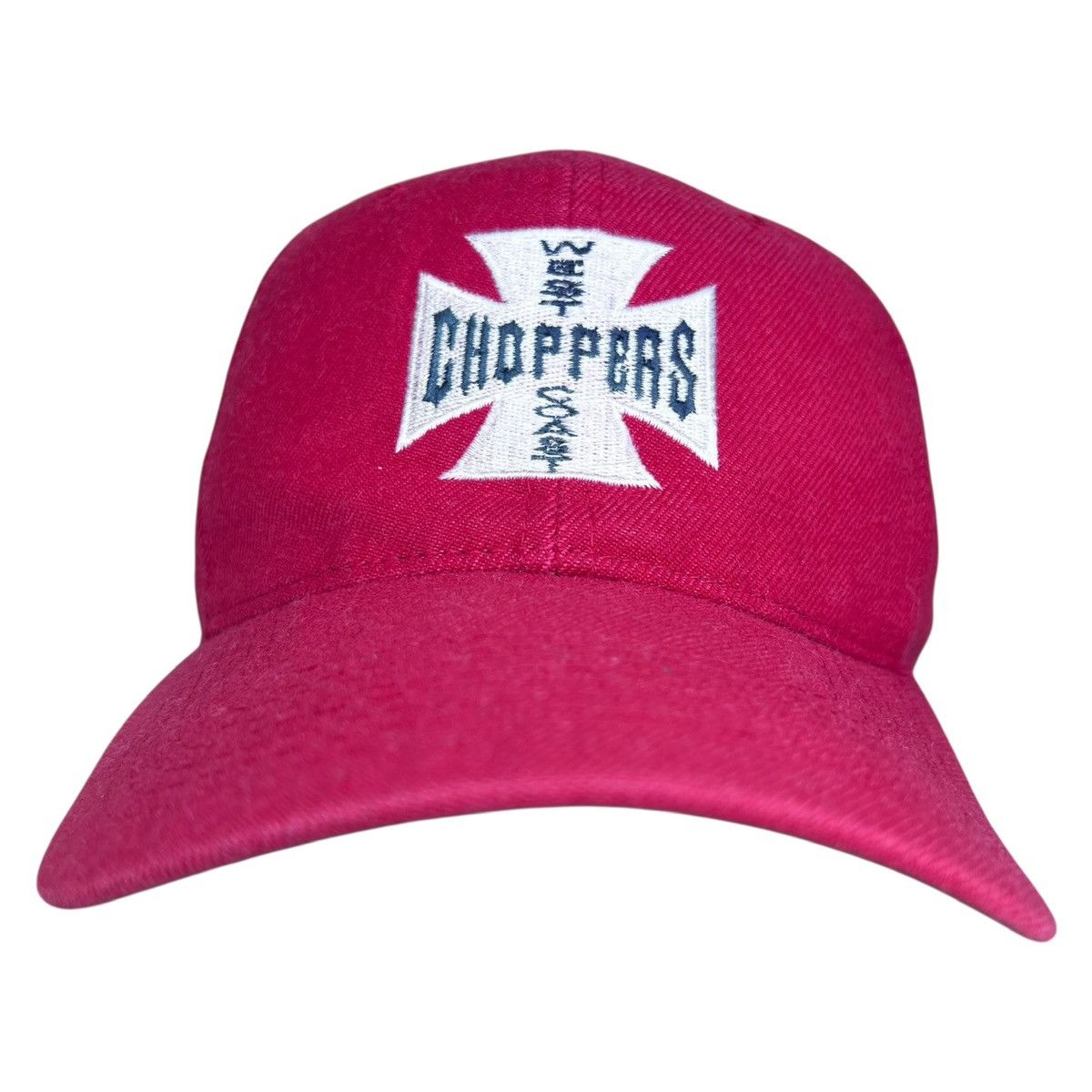 West Coast Choppers Vintage 1990s West Coast Choppers Jesse James Red Snapback Size ONE SIZE - 1 Thumbnail