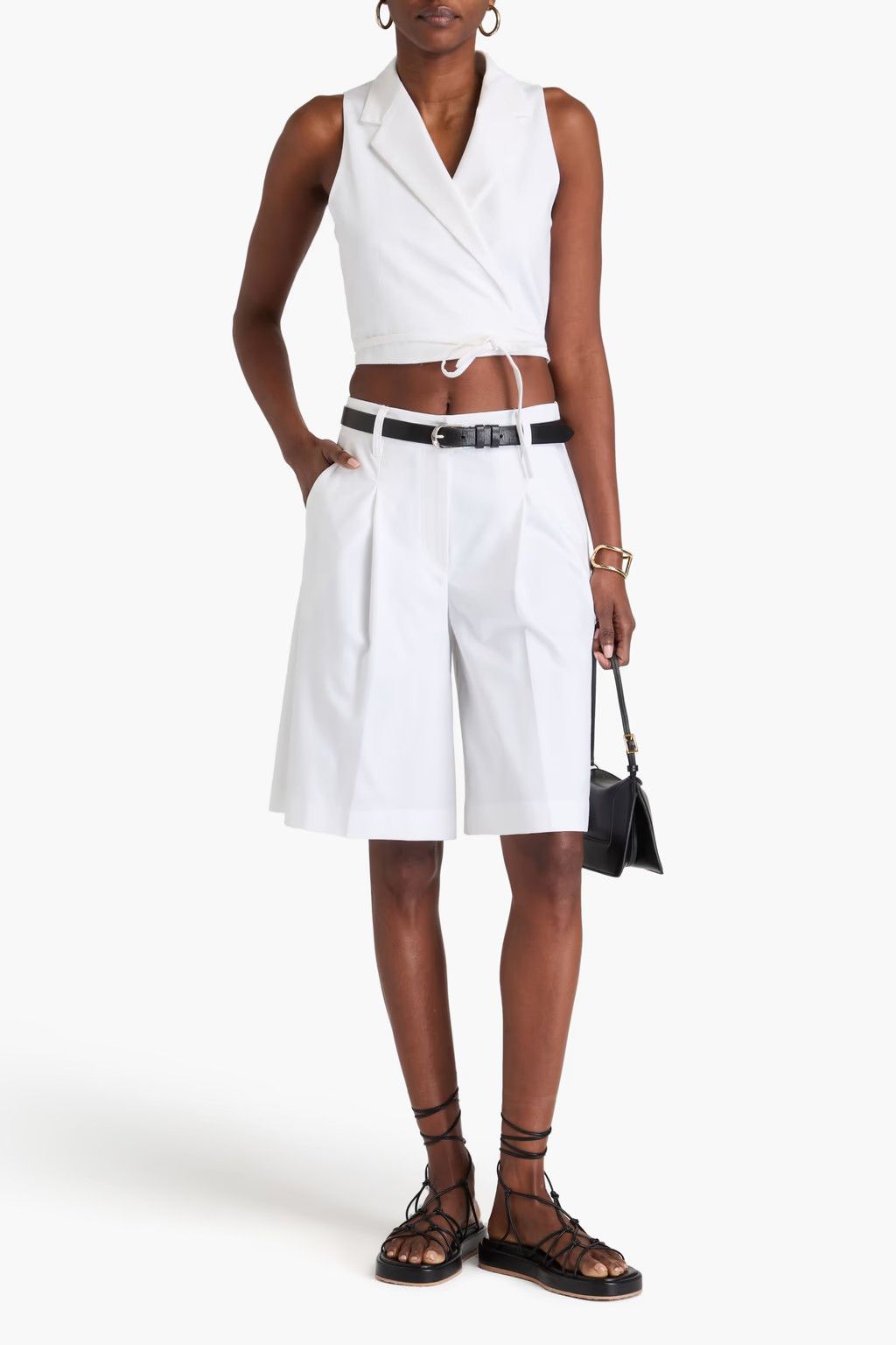 Brunello Cucinelli o1y0725 Short in White Size 32" / US 10 / IT 46 - 2 Thumbnail