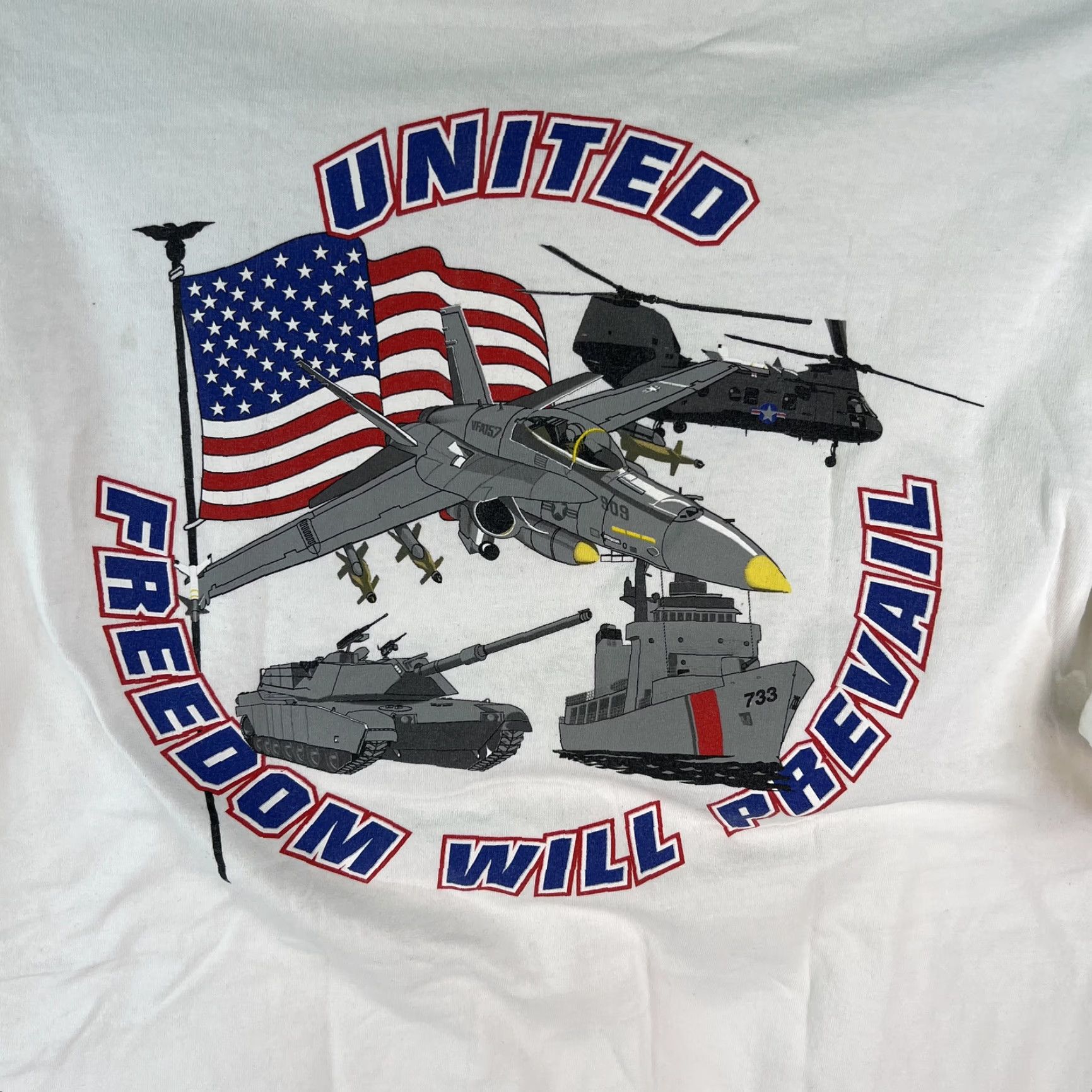 Vintage USA Rocks Graphic T-Shirt Alstyle Apparel & Activewear Men's Size L White Size US L / EU 52-54 / 3 - 2 Thumbnail