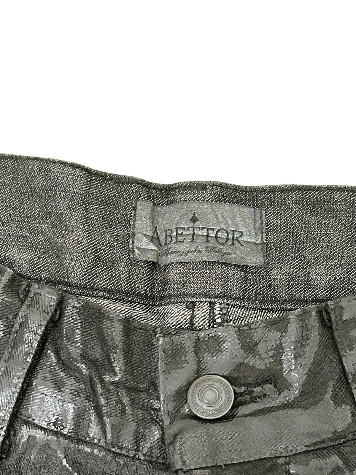 Japanese Brand Flare Jeans Abettor Full Coating Distress Boot Cut 8🟦9 Size US 30 / EU 46 - 10 Thumbnail