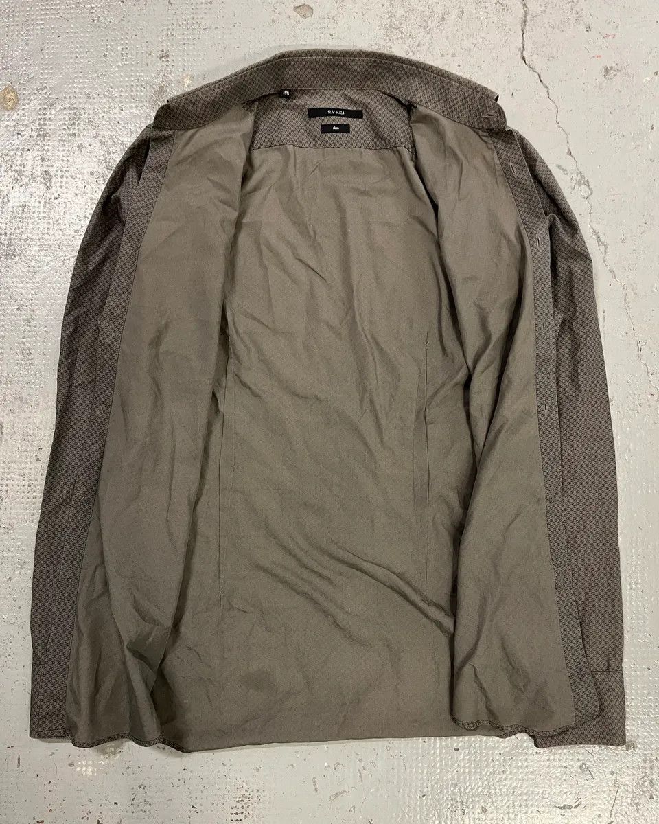 Gucci SS2010 Gucci Grey Monogram Slim Shirt by Frida Giannini Size US M / EU 48-50 / 2 - 8 Thumbnail