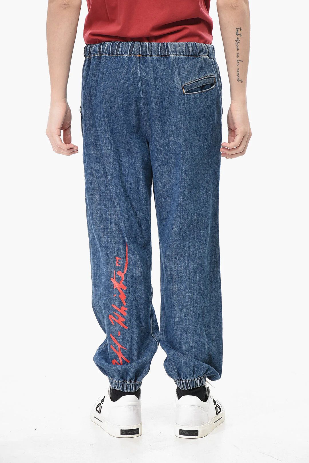 Off-White og1mm0526 Jogger Fit Jeans in Blue Size US 32 / EU 48 - 2 Thumbnail