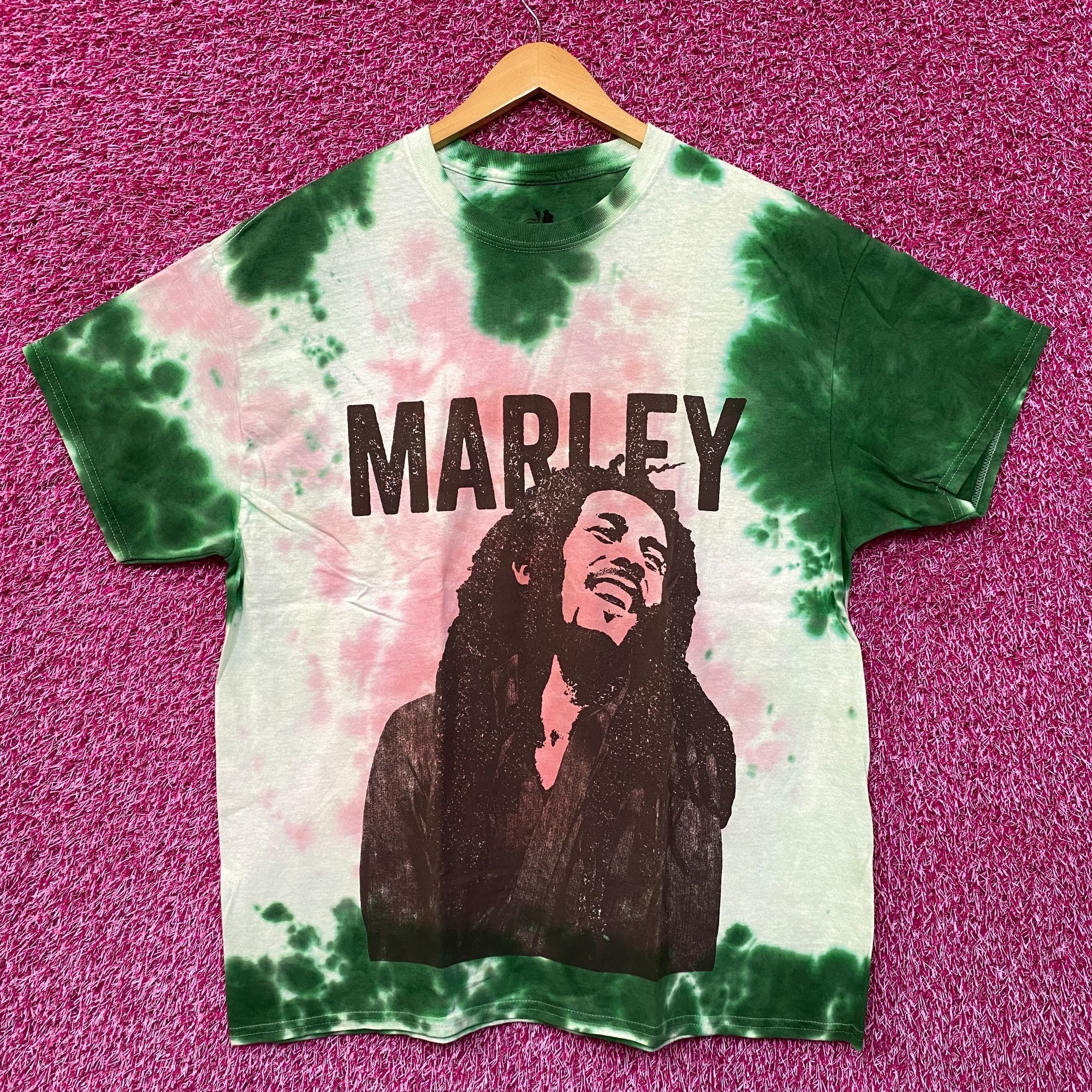 T-shirt Bob Marley Tie-Dye Violet Taille XL - Rare Graphique Reggae
