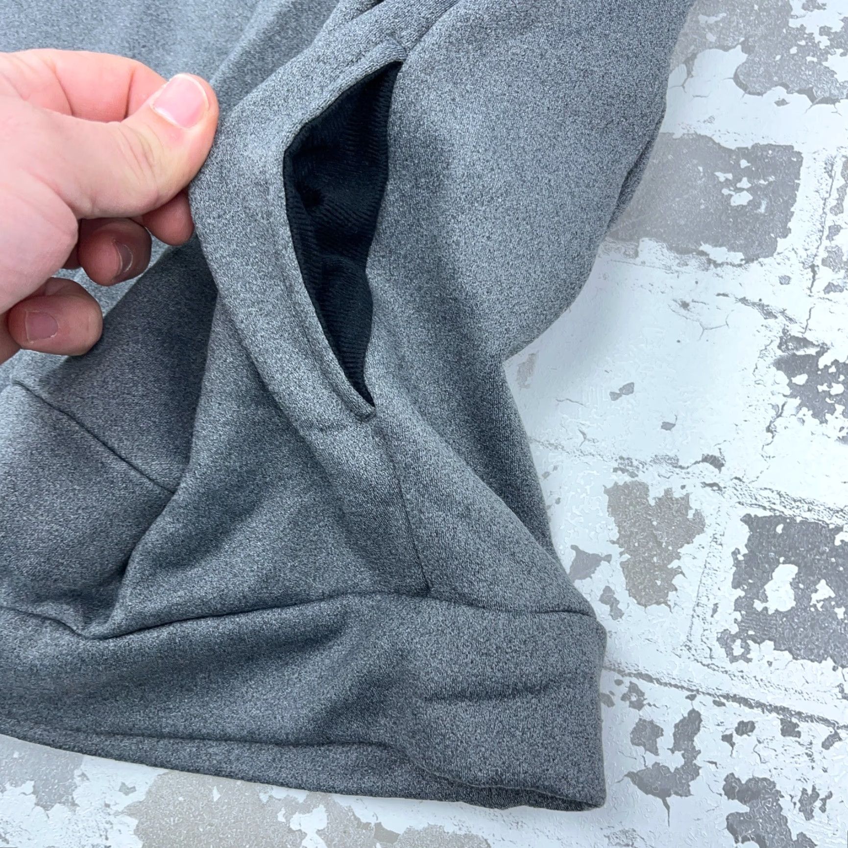 Nike Nike Hoodie Women M Gray Dri-Fit Sweatshirt Pullover Heather Logo Pockets Breathable All Seasons Lightweight Activewear Casual Size M / US 6-8 / IT 42-44 - 6 Thumbnail