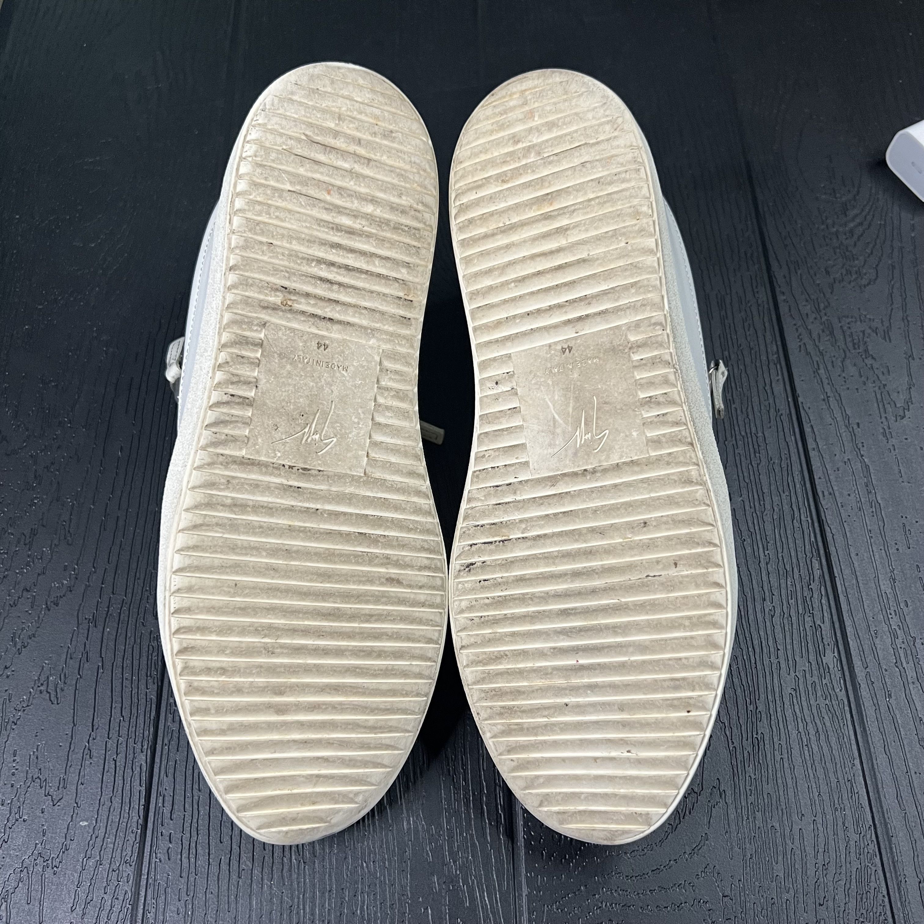 Giuseppe Zanotti Giuseppe Zanotti Double Zip Low Top Sneaker White Black Size US 11 / EU 44 - 16 Thumbnail