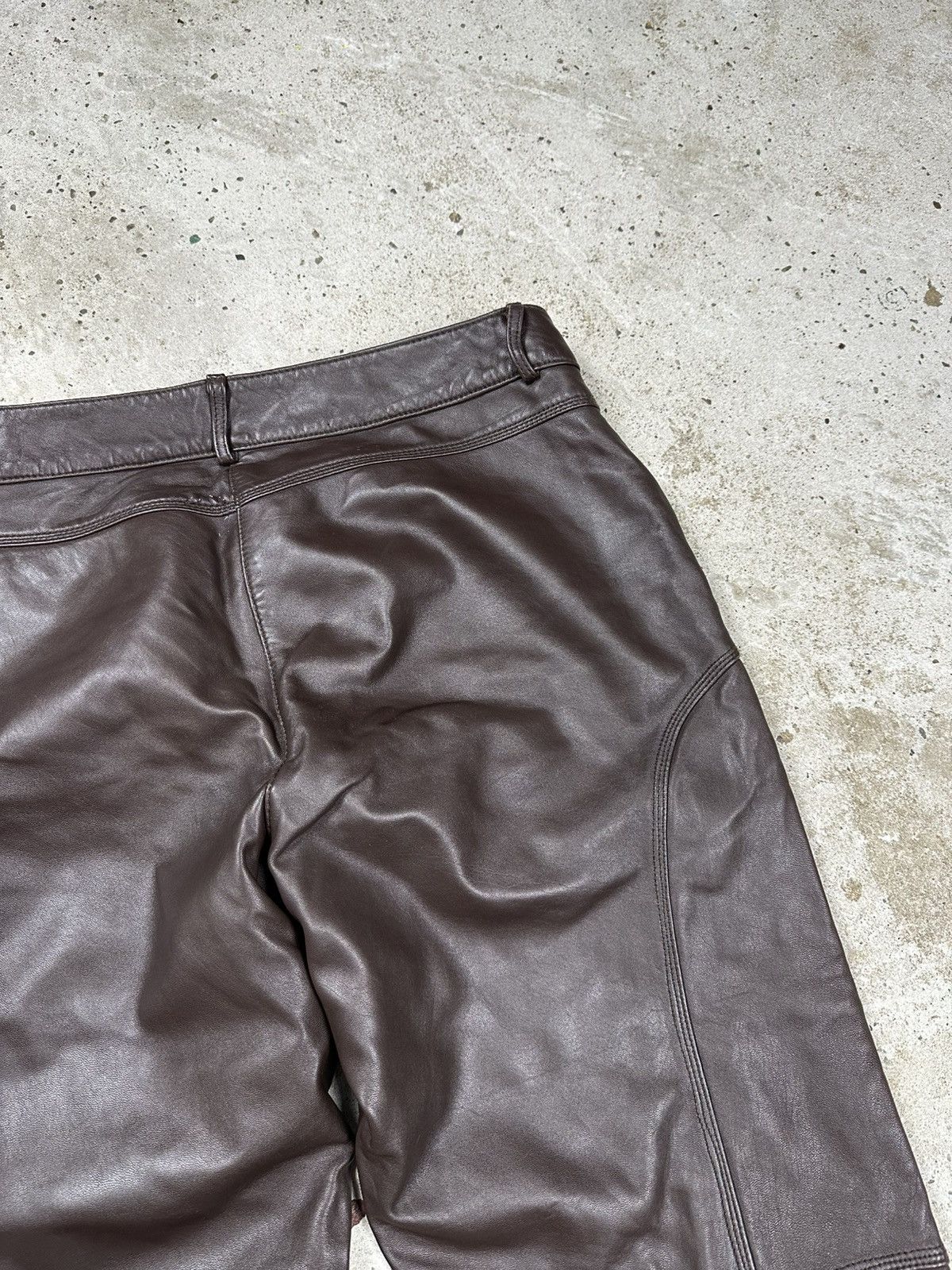 Other Vintage 90s Genuine Leather Shorts Archive rare Size US 32 / EU 48 - 12 Thumbnail