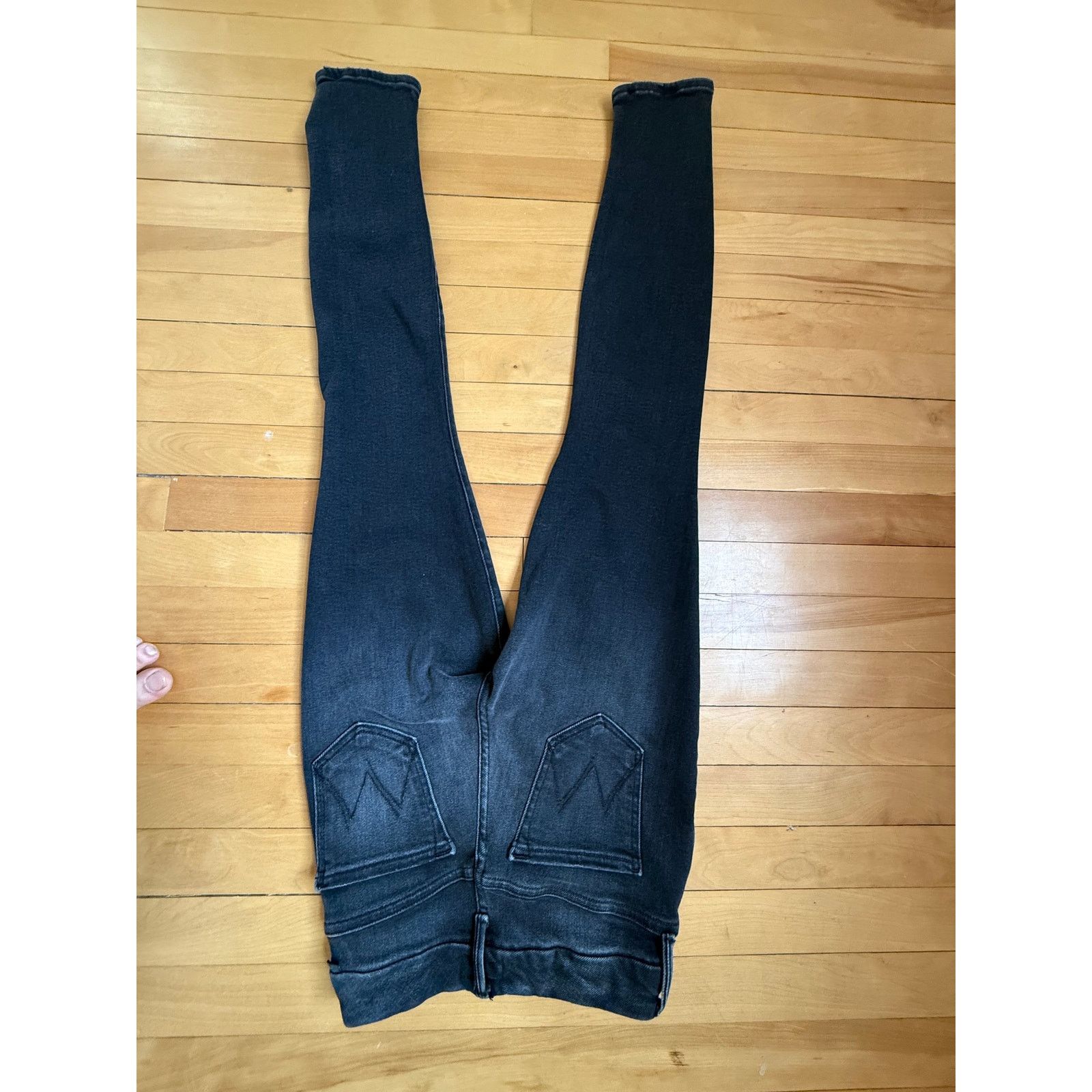 MOTHER Mother The Looker High Waisted Skinny Jeans Not Guilty Black Size 24" / US 00 / IT 34 - 5 Thumbnail