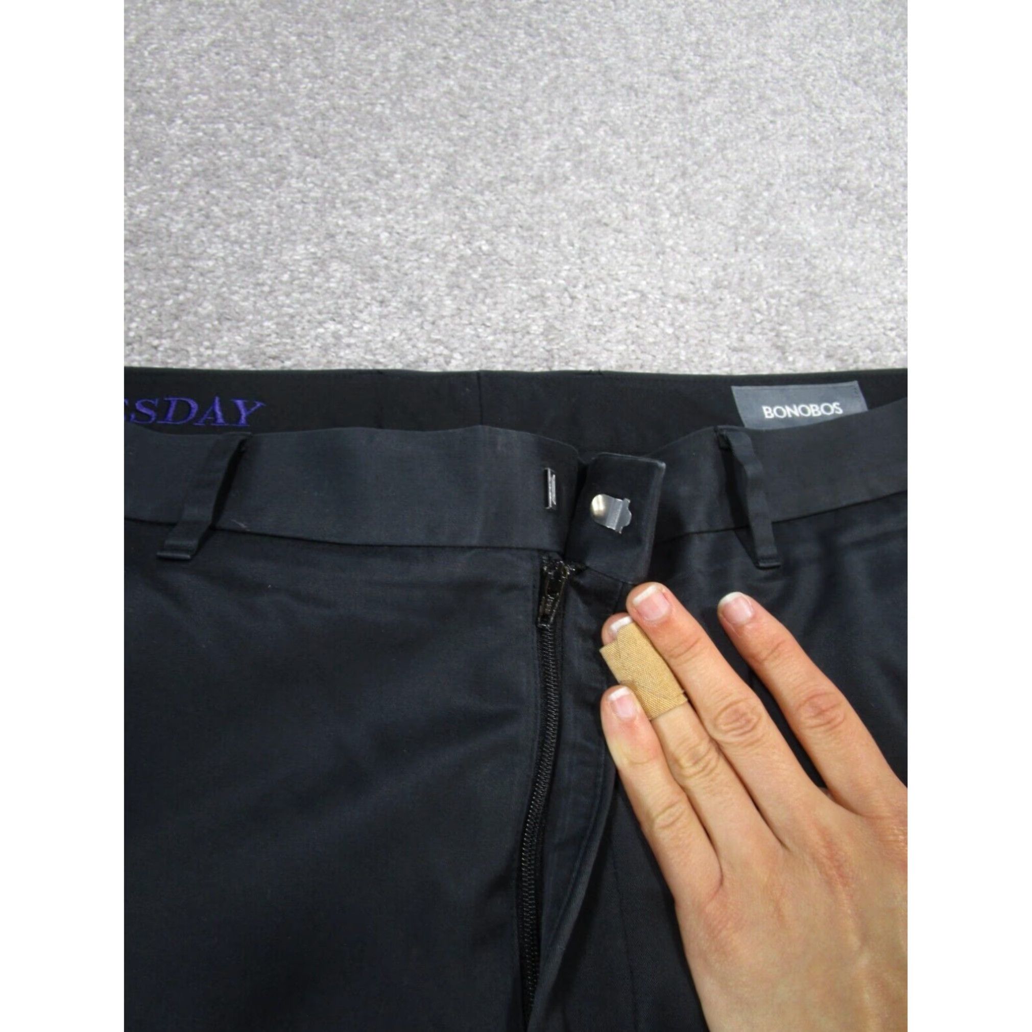 Bonobos Bonobos Mens Dress Pants 36 Tuesday Black Straight Leg 36X29 Extra Large XL Size US 36 / EU 52 - 4 Thumbnail