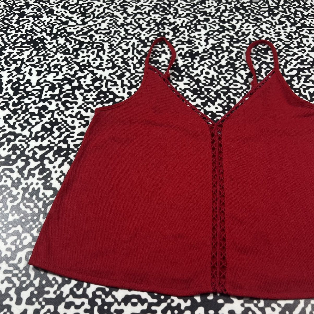 Vintage Vintage Y2K Sexy Retro Red Tank Top Japanese 90s Style Size M / US 6-8 / IT 42-44 - 9 Thumbnail