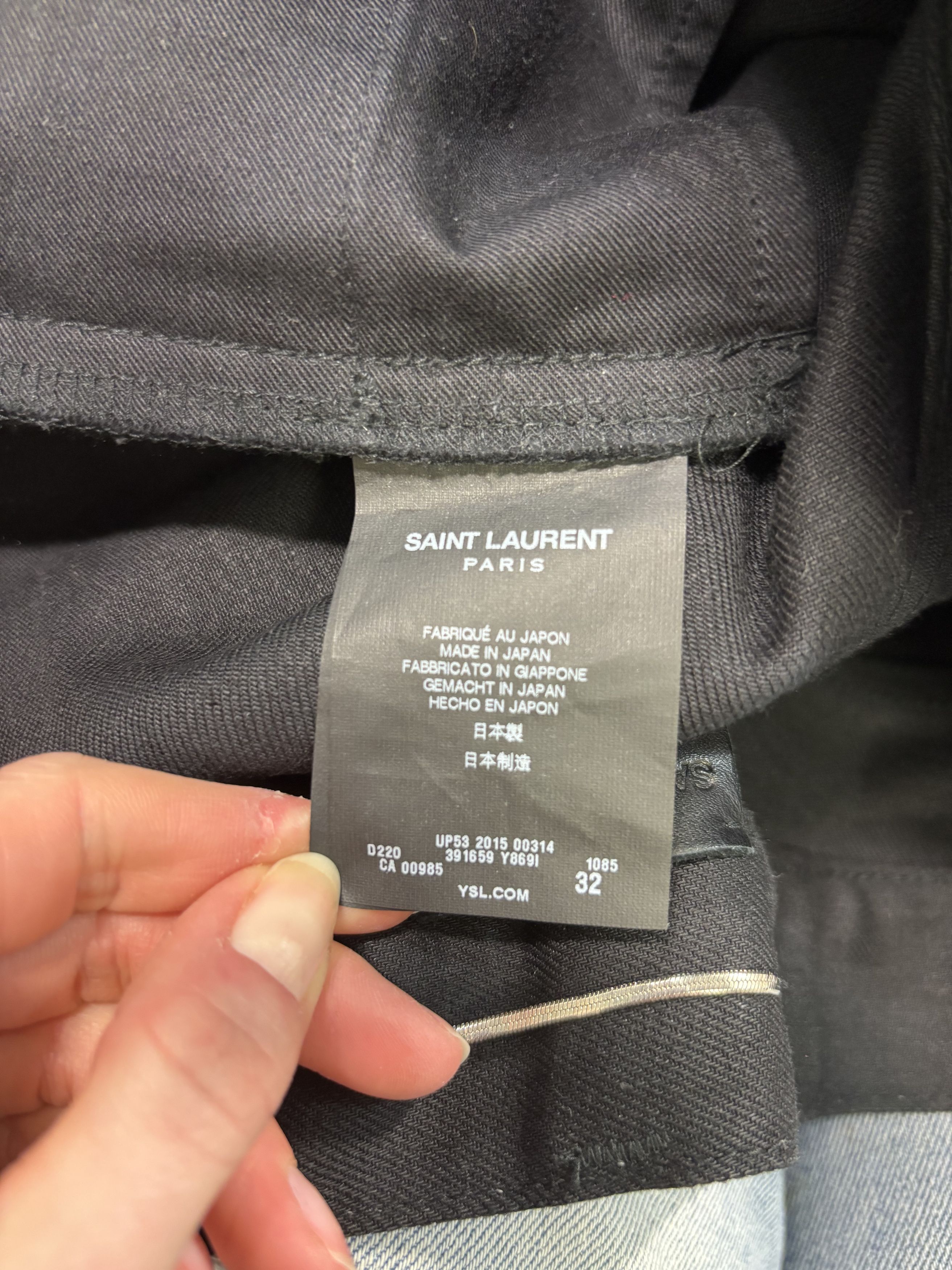 Saint Laurent Paris Saint Laurent Distressed Black Pants Size US 32 / EU 48 - 3 Thumbnail
