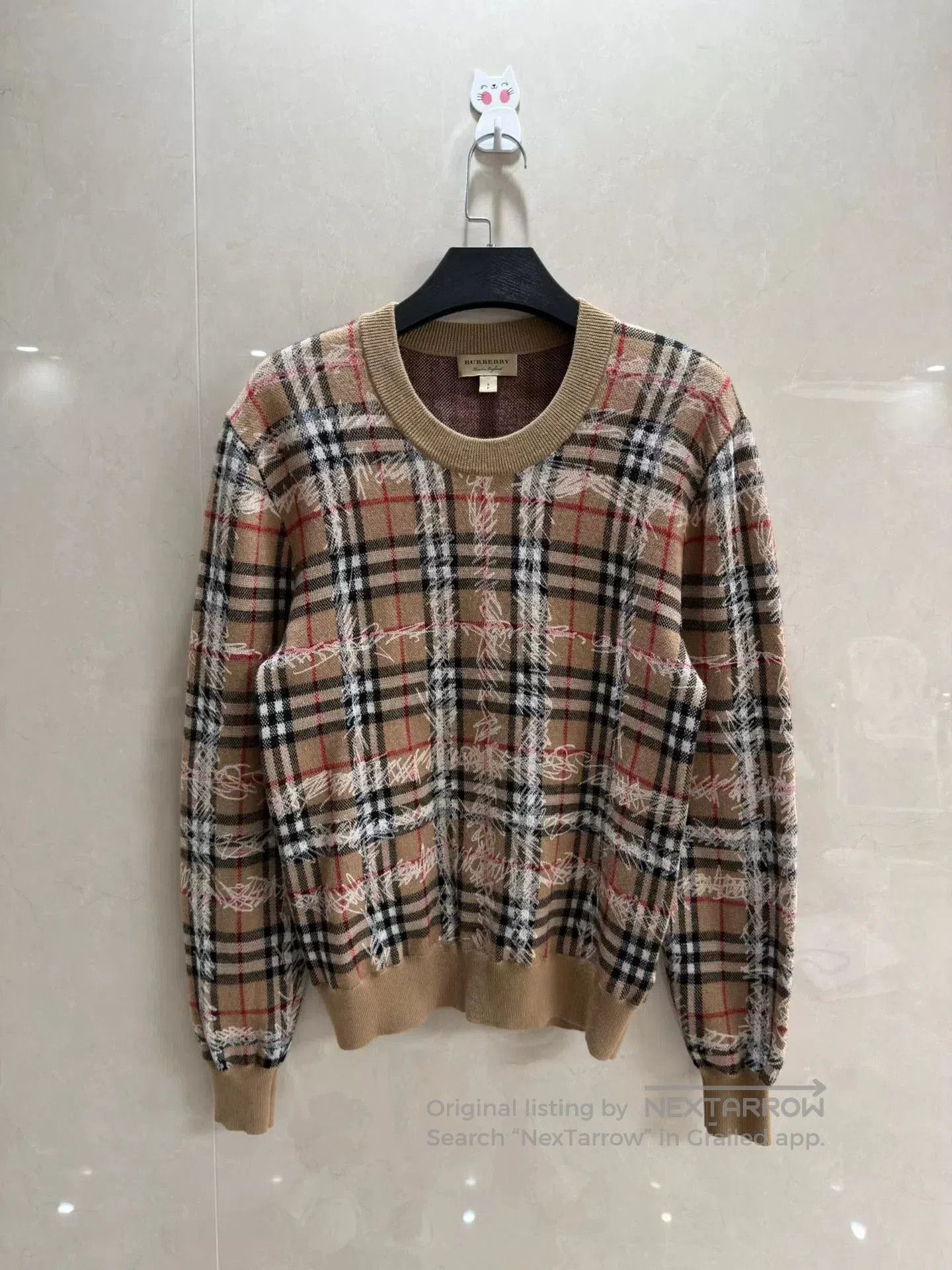 Burberry burberry graffiti check wool sweater. Size S / US 4 / IT 40 - 1 Thumbnail