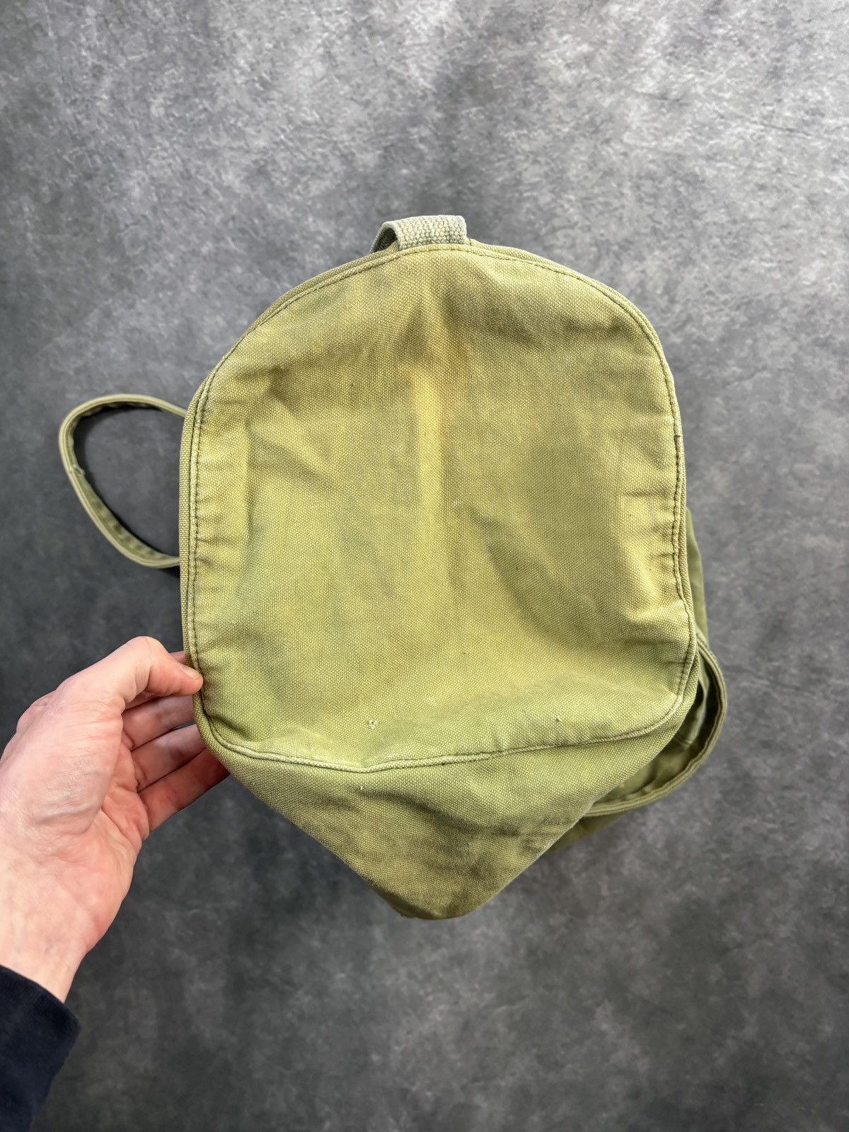Vintage Vintage Military Duffle Bag Army Green Canvas Laundry Sling Size ONE SIZE - 12 Thumbnail
