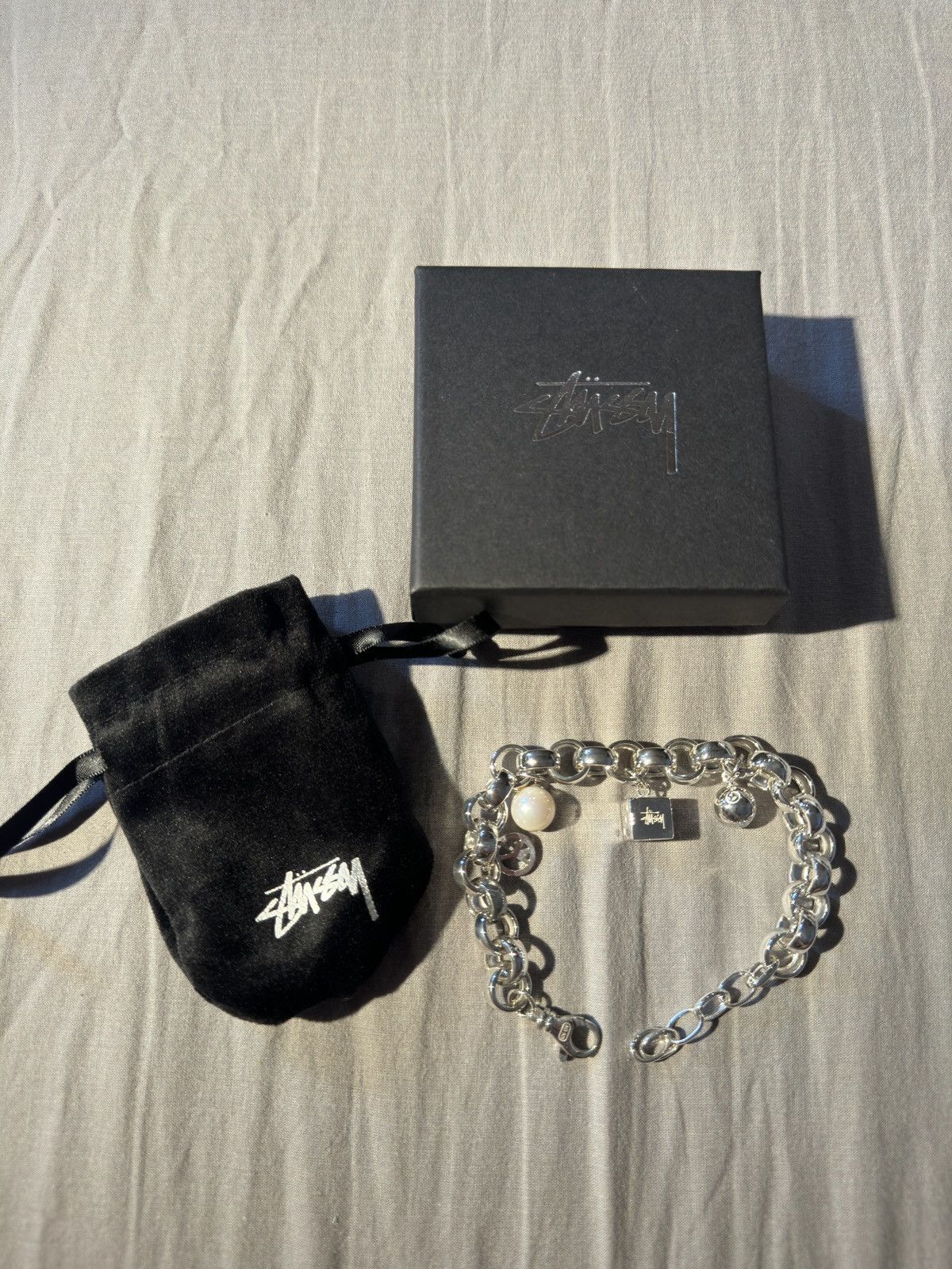 Stussy Stussy Icon Charm Bracelet Sterling Silver Size ONE SIZE - 2 Thumbnail