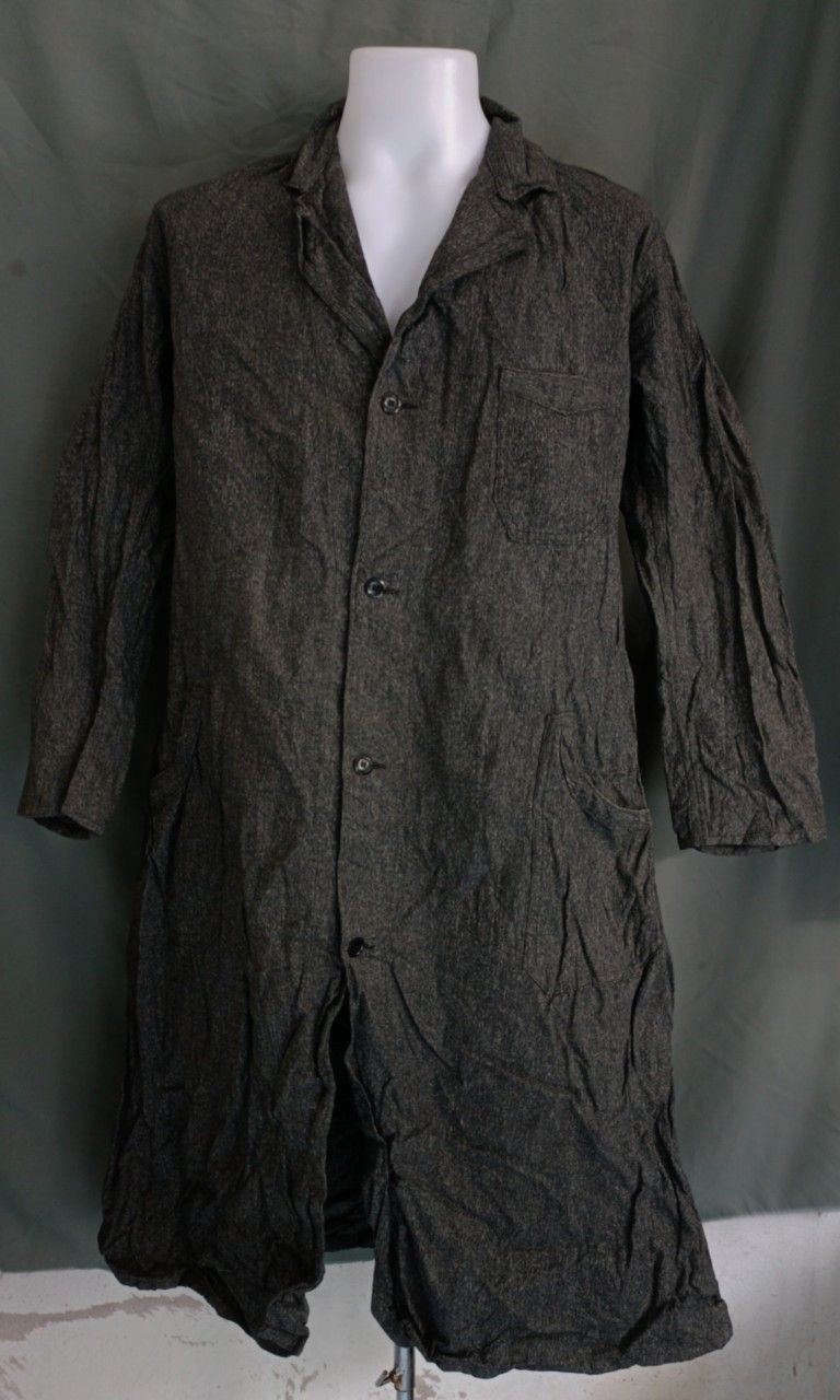 Long Clothing Vintage 1950s France Blouses / Salt & Pepper Sanfor Coat. Size US L / EU 52-54 / 3 - 1 Thumbnail