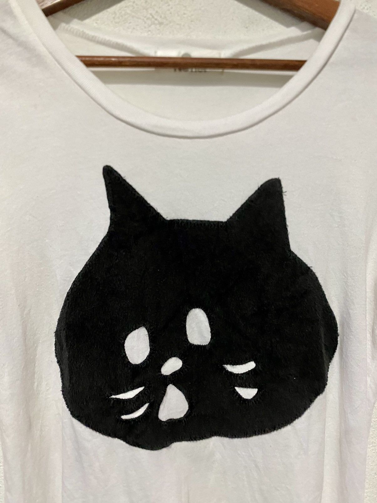 Issey Miyake × Japanese Brand × Ne-Net Ne-net White t shirt Big Logo Size M / US 6-8 / IT 42-44 - 2 Thumbnail