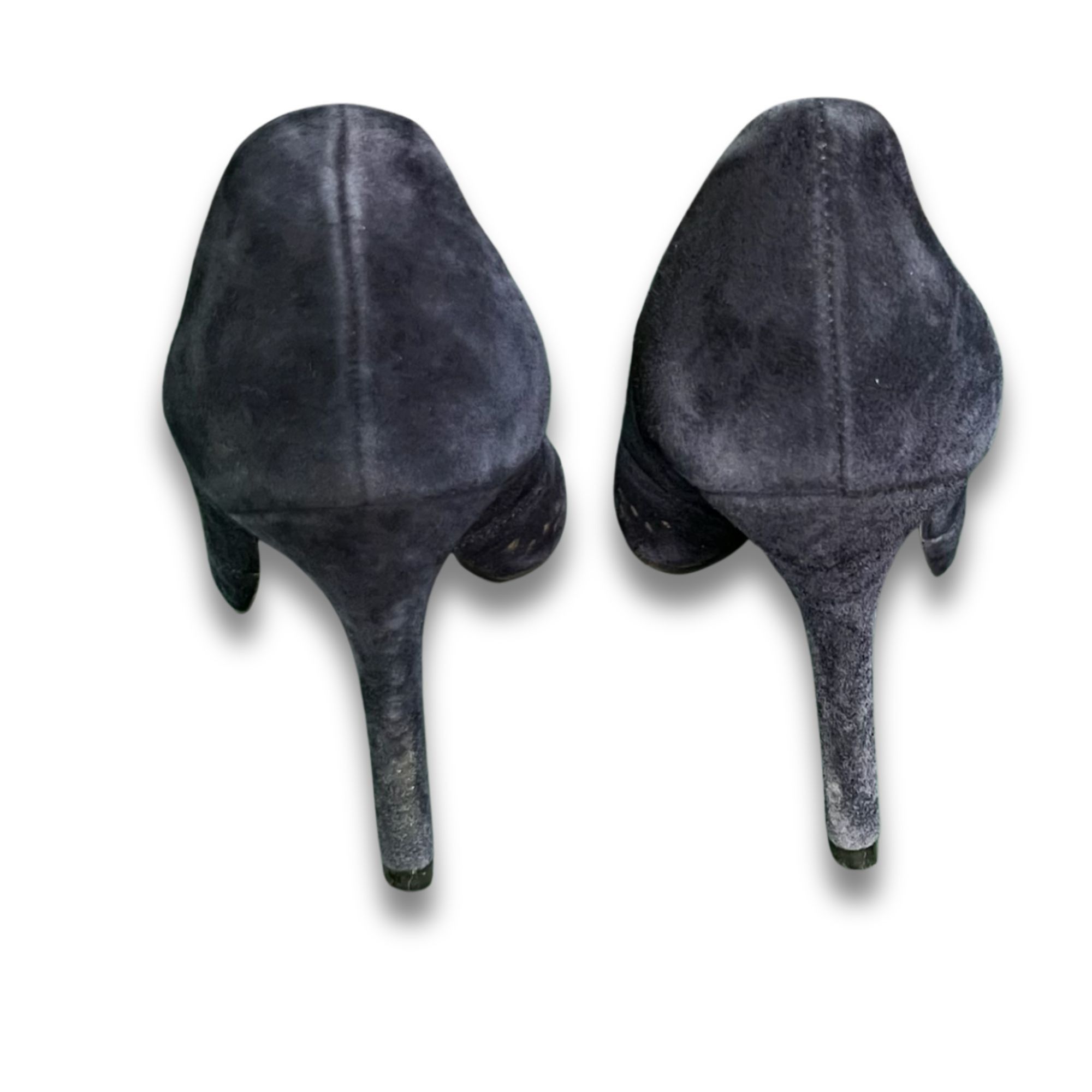 Other AUDREY BROOKE Blue Slip-On Stiletto Heel Pumps With Perforat Size US 7 / IT 37 - 3 Thumbnail