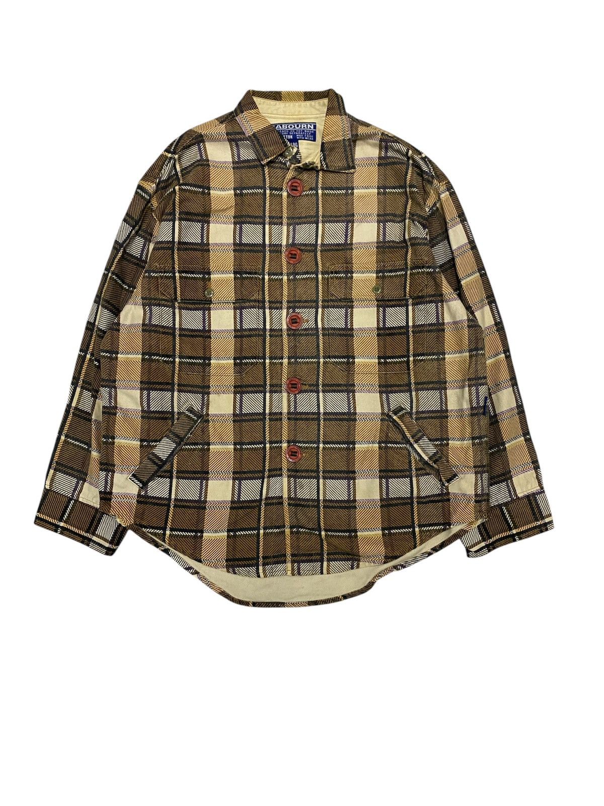 Nigel Cabourn 1990s Check and rusty Jacket Size US L / EU 52-54 / 3 - 1 Thumbnail