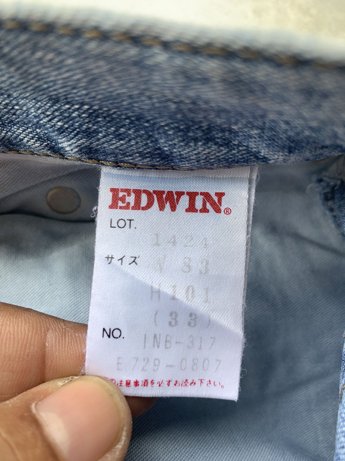 Edwin Edwin Lot1424 faded blue jean. Size US 32 / EU 48 - 8 Thumbnail