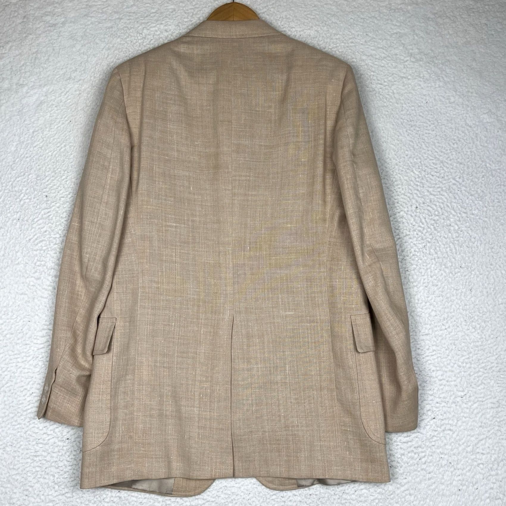 Brooks Brothers Vintage 80s Brooks Brothers Linen Wool Blazer Mens 41 Long Jacket Size 42R - 7 Thumbnail