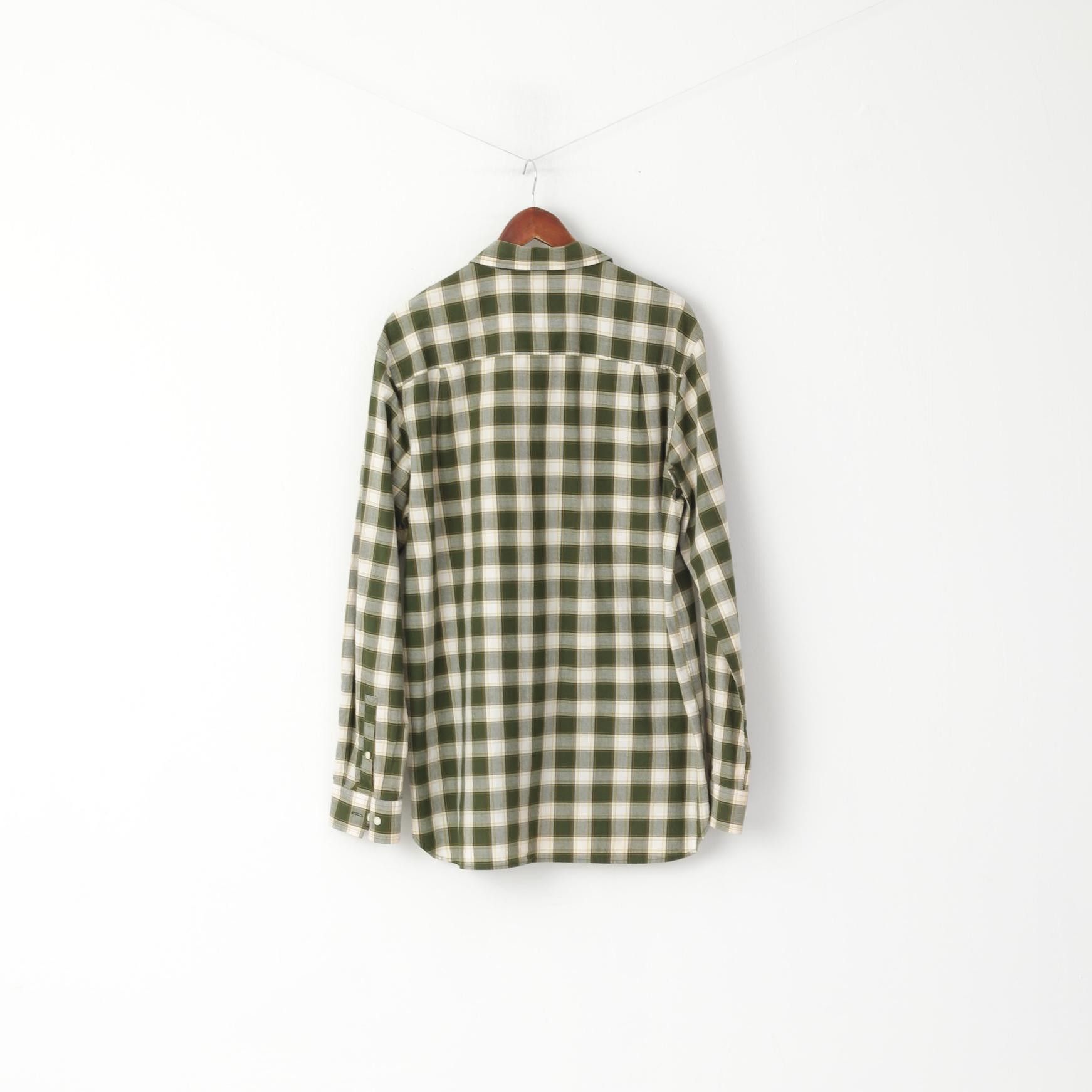 Timberland Timberland Men XL Casual Shirt Green Check 1952 Size US XL / EU 56 / 4 - 7 Thumbnail
