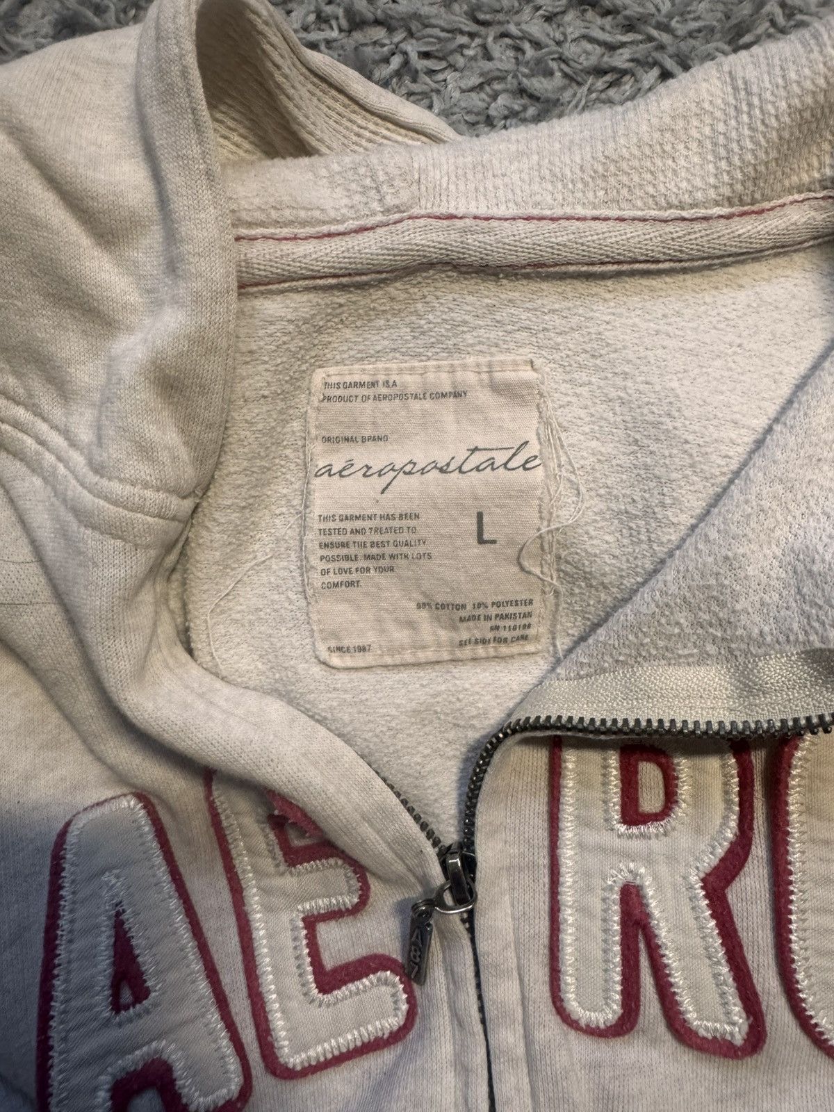 Aeropostale × Vintage Aeropostale zip up hoodie Size L / US 10 / IT 46 - 5 Thumbnail