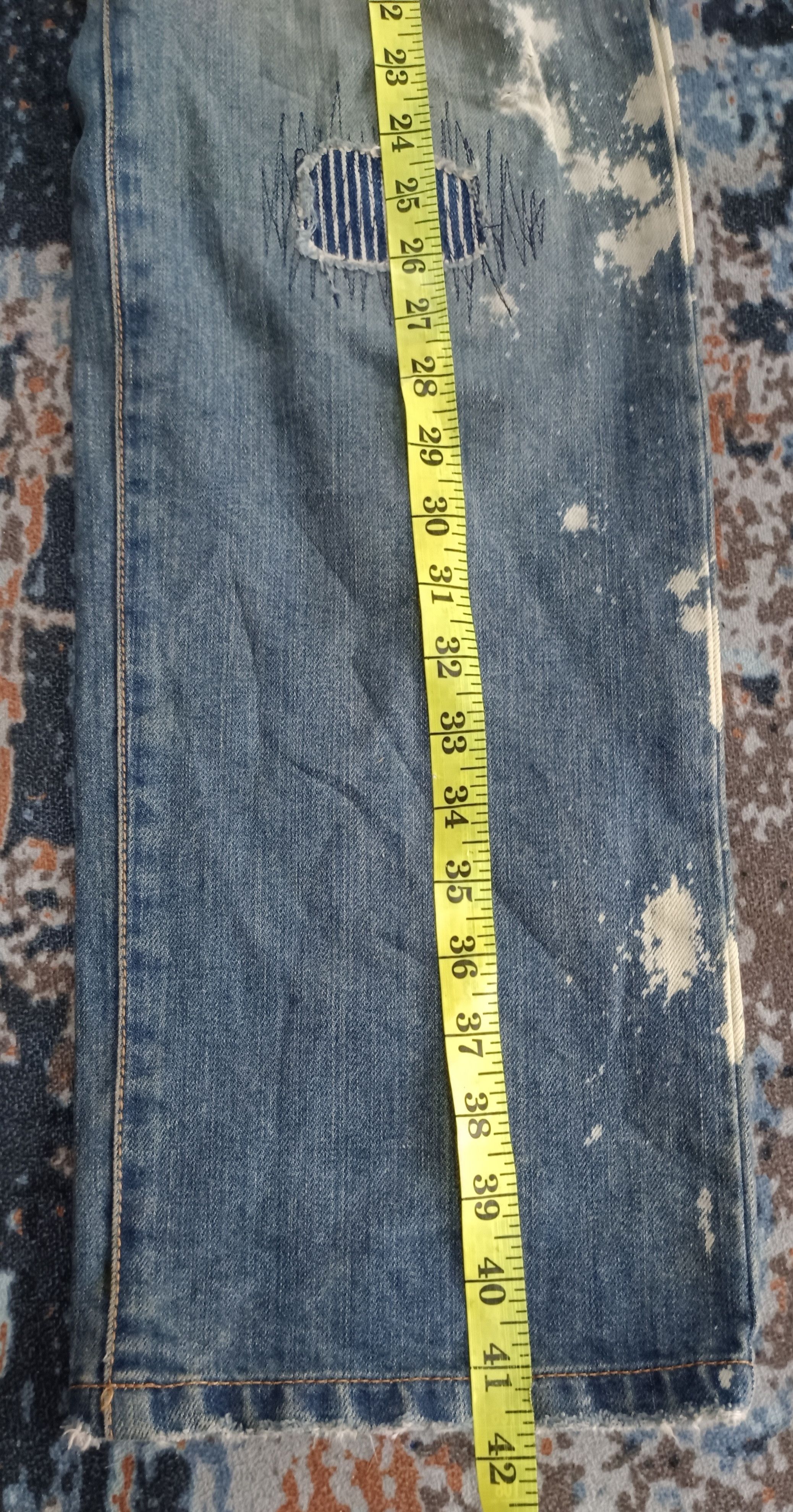 Japanese Brand × Jean × Vintage Vintage💥 Ehyphen World Gallery Mens Distressed Jeans Size US 30 / EU 46 - 20 Thumbnail