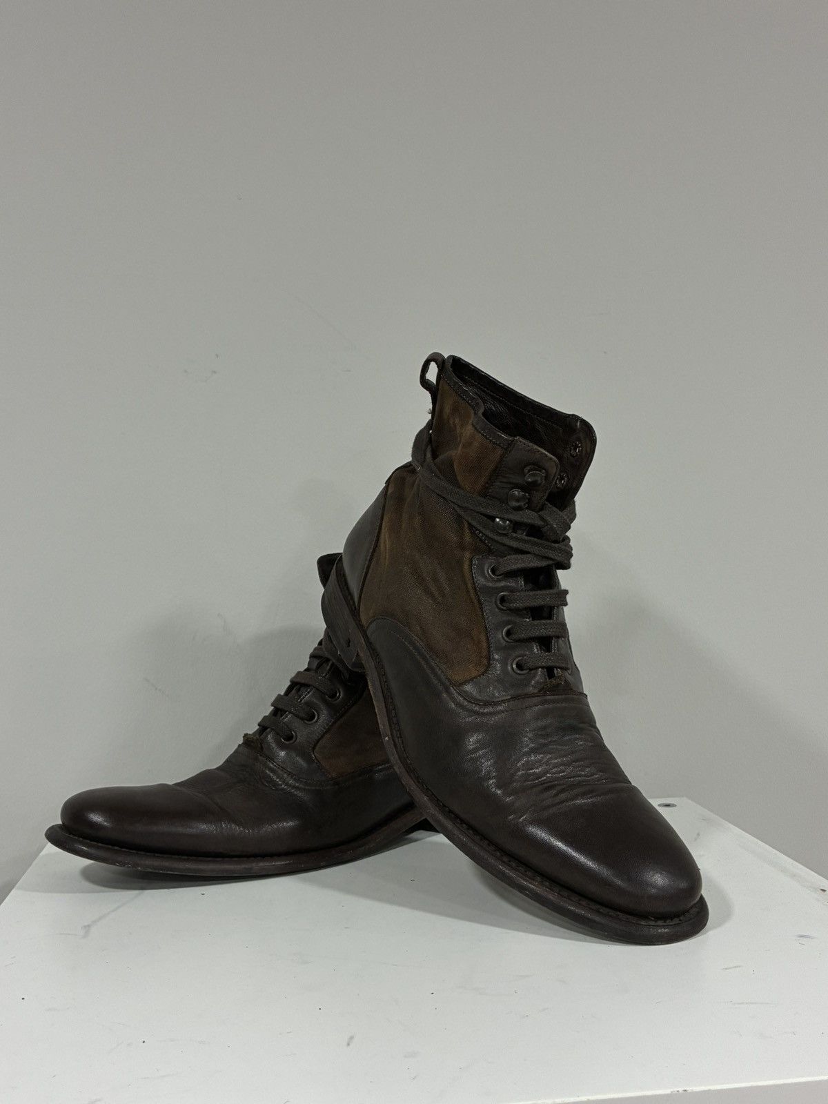 John Varvatos Limited Edition Lace-Up Bowery Spectator Boot 9 EU 42 Size US 9 / EU 42 - 14 Thumbnail