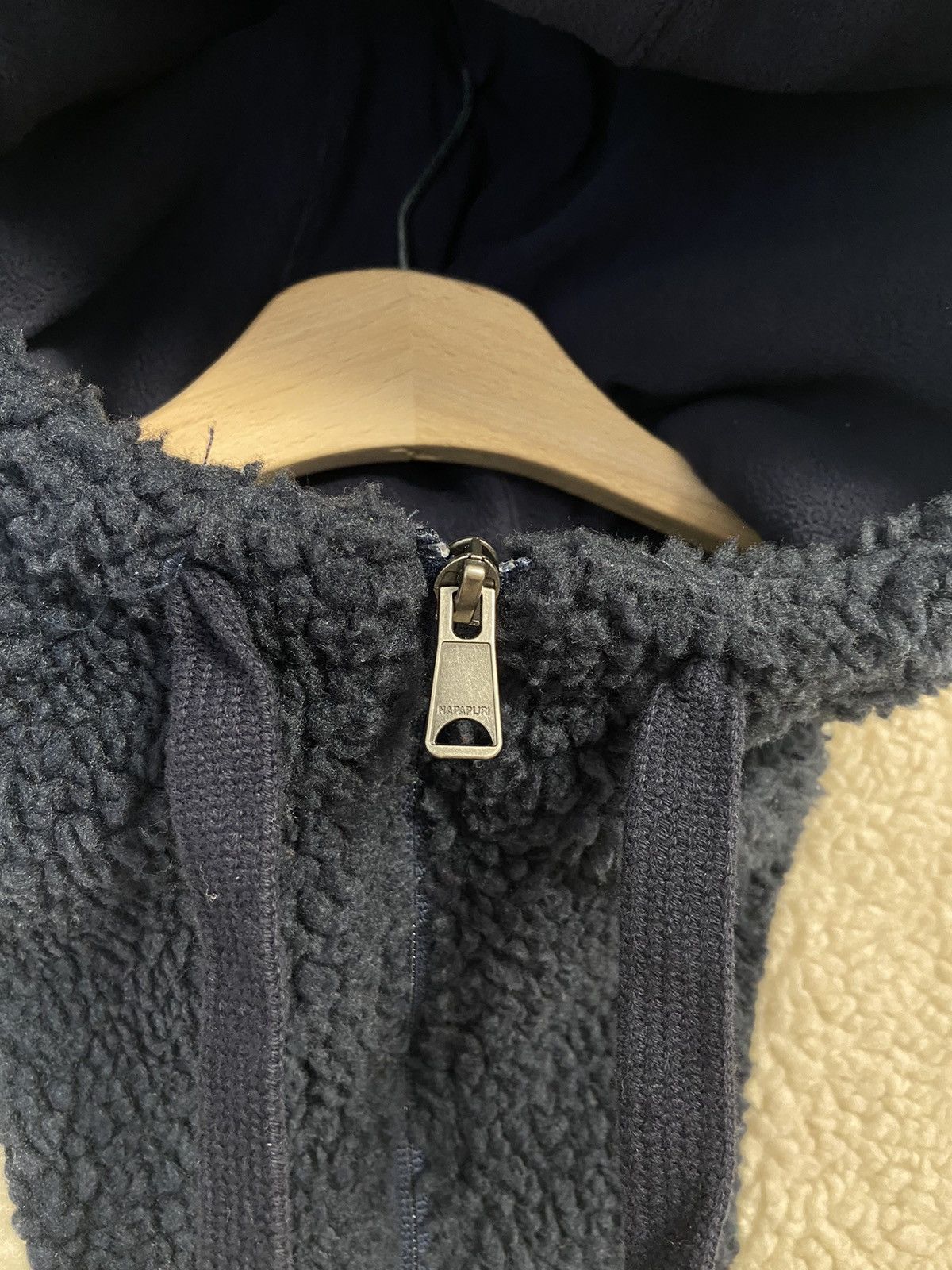 Napapijri VINTAGE NAPAPIJRI SHERPA FLEECE PULLOVER JACKET Size US L / EU 52-54 / 3 - 9 Thumbnail