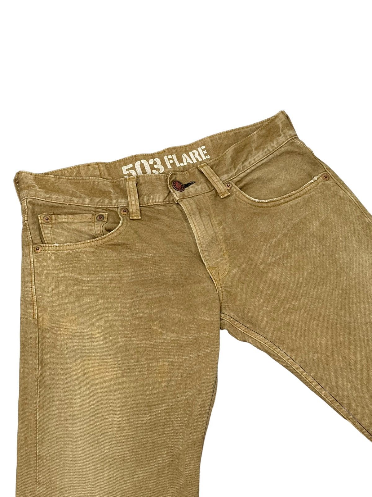Edwin Flare Jeans Edwin Japan Faded Distress Boot Cut 8🟦0 Size US 32 / EU 48 - 8 Thumbnail