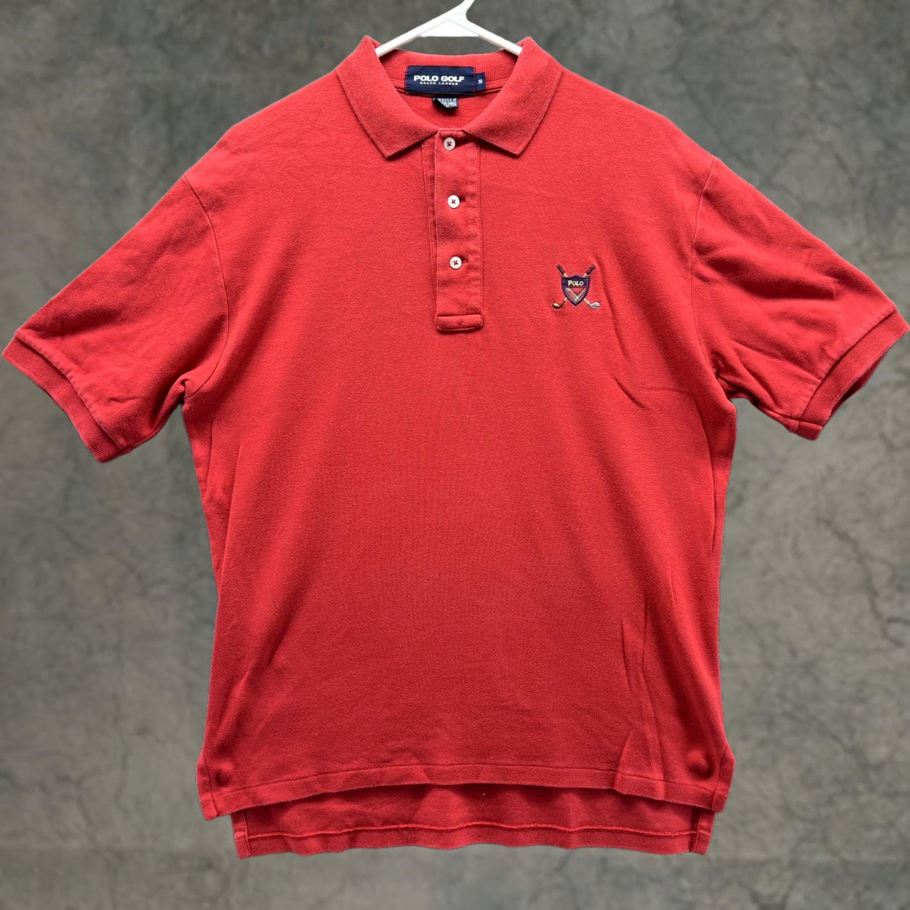 Polo Ralph Lauren Polo Golf Ralph Lauren Polo Shirt Mens Small Red Solid Crest Logo Casual Golf Size US S / EU 44-46 / 1 - 1 Thumbnail