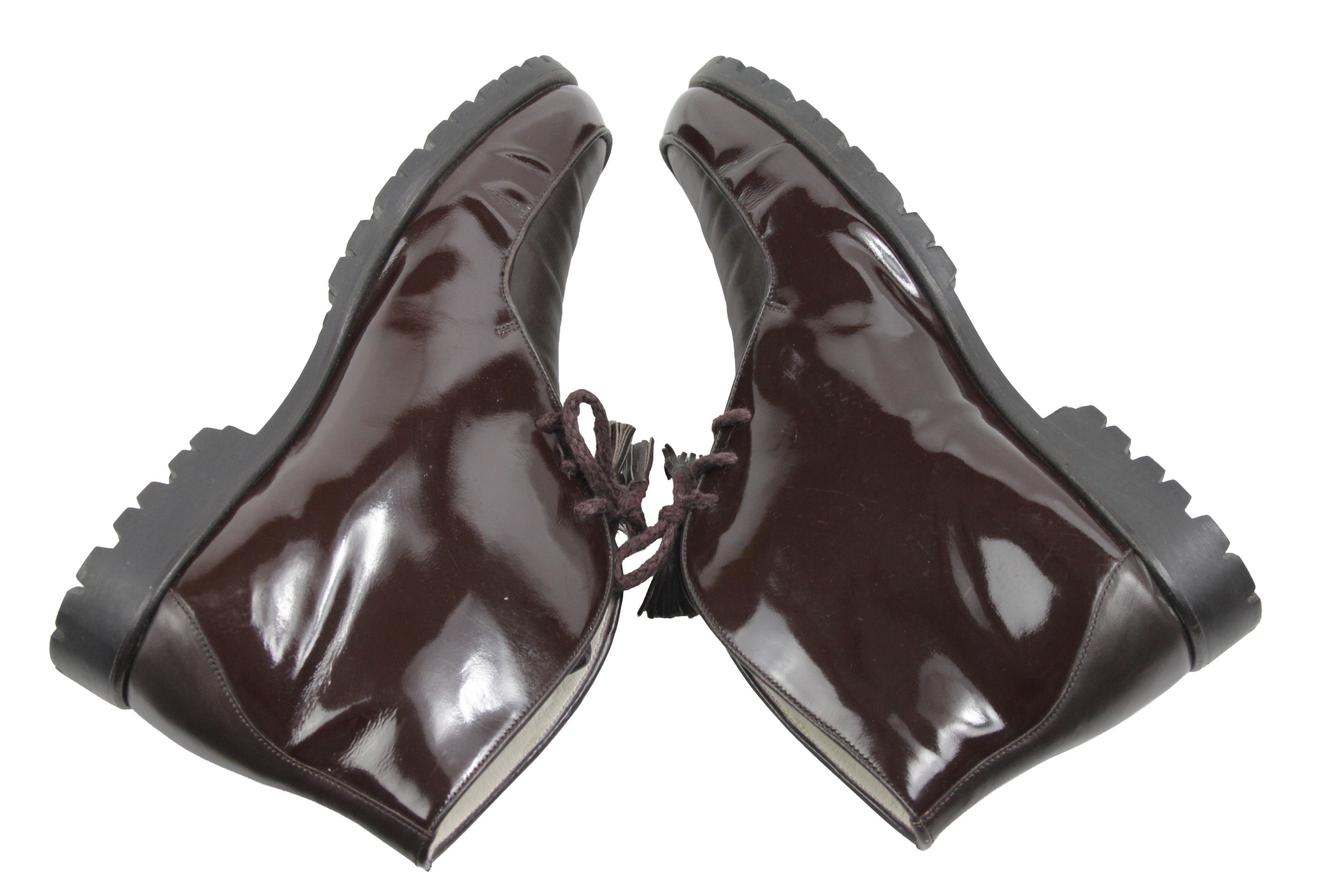 Bally Malwa Patent Leather Boots Size US 9 / IT 39 - 10 Thumbnail