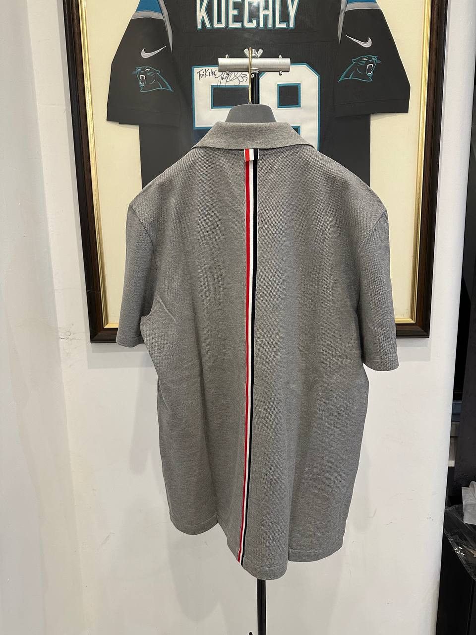 Thom Browne Thom Browne Relaxed Fit Polo in Light Grey Size US L / EU 52-54 / 3 - 2 Thumbnail