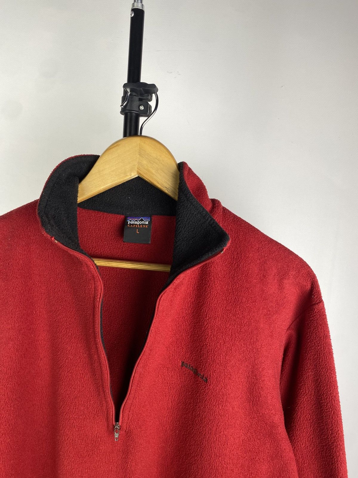 Patagonia × Vintage Vintage Patagonia fleece winter baggy zip 1/4 sweatshirt Size US L / EU 52-54 / 3 - 3 Thumbnail