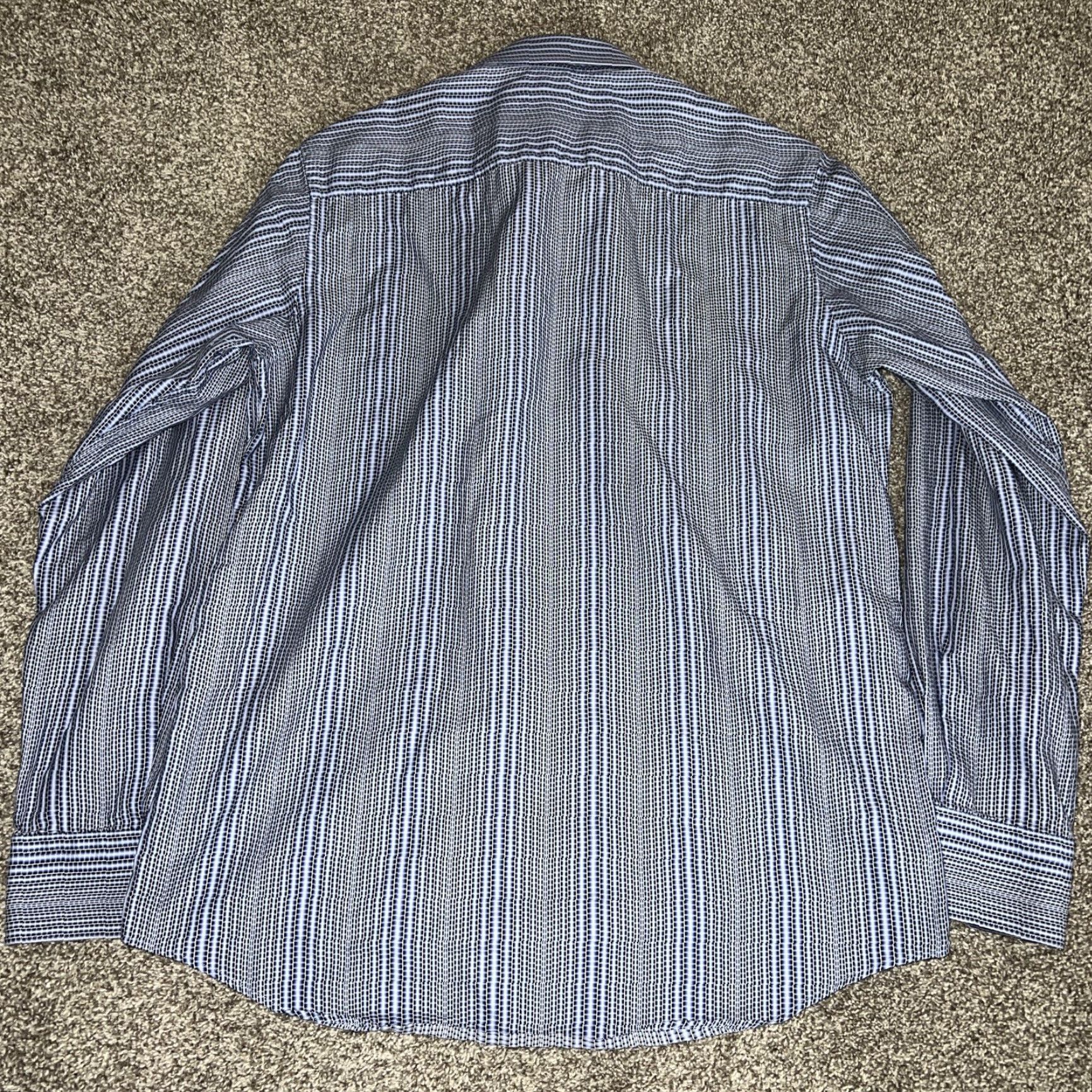 BUGATCHI Bugatchi Uomo Blue Longsleeve Button-Up Shirt Mens Size L Size US L / EU 52-54 / 3 - 4 Thumbnail