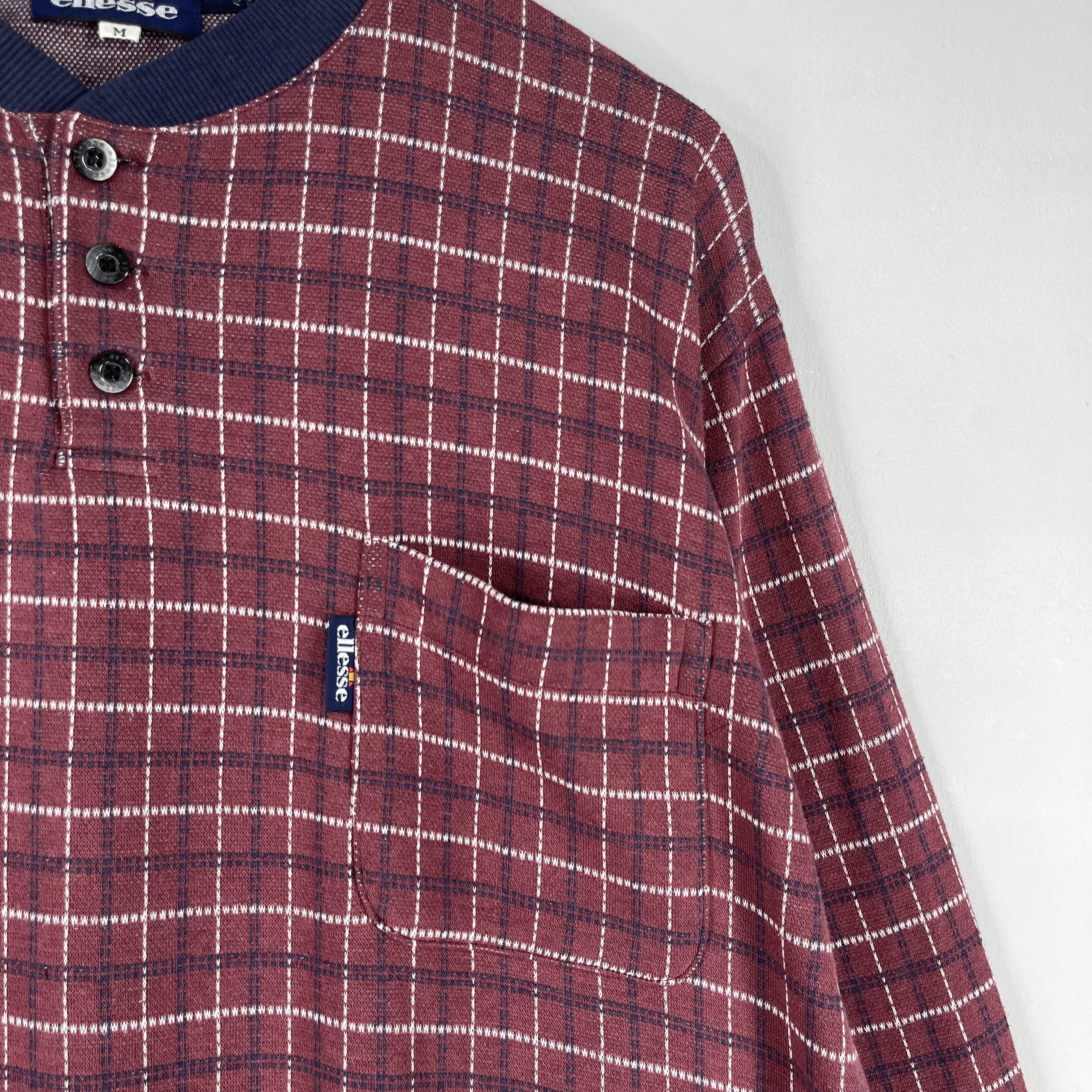 Ellesse Vintage ELLESSE Checkered Board Pullover Sweatshirt Size US M / EU 48-50 / 2 - 3 Thumbnail